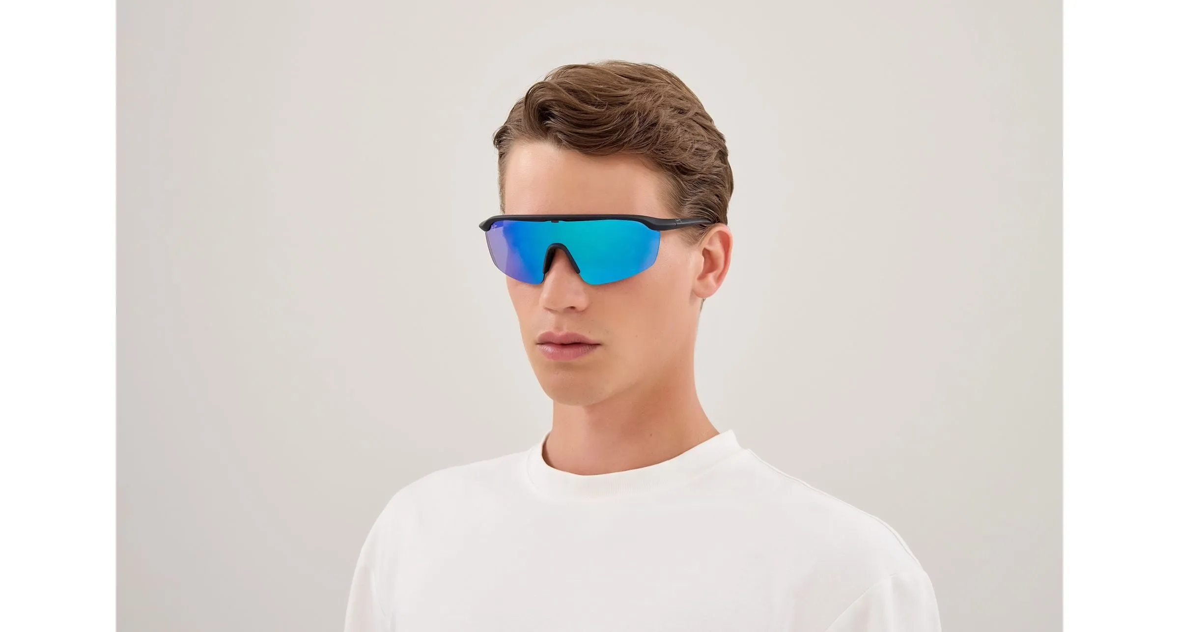 Maui Jim MJ0374S 001 Occhiali da sole Bio-iniettato Nero Blu Avvolgente Polarizzata - immagine 3