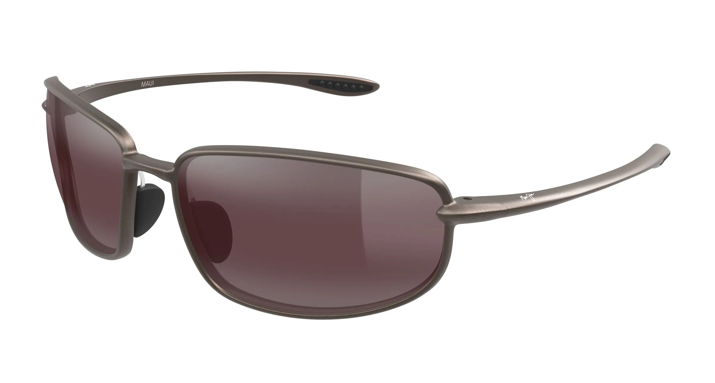 Maui Jim MJ0370S 004 Occhiali da sole Bio-iniettato Marrone Rosa Squadrata - immagine 1
