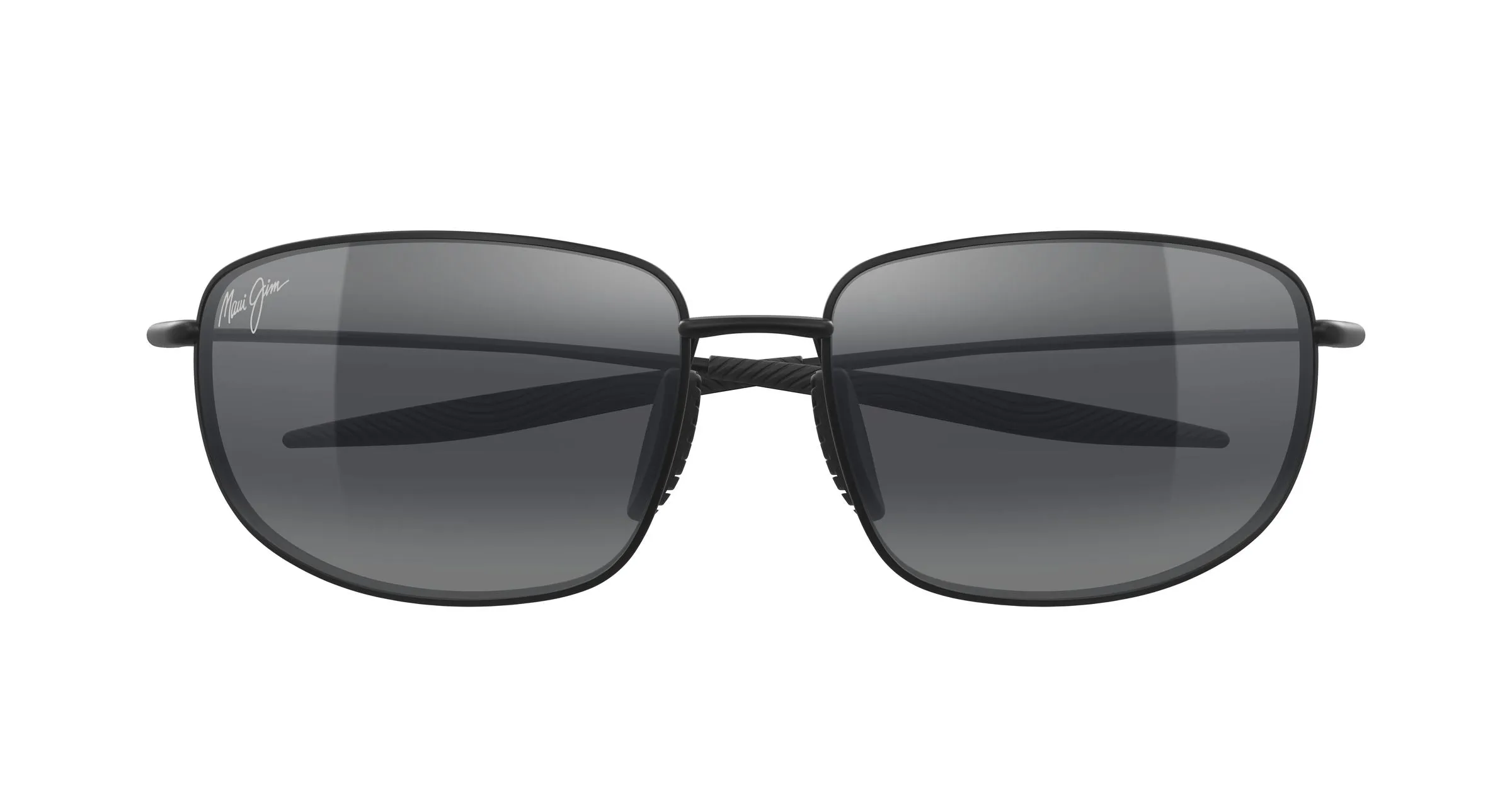 Maui Jim MJ0369S 001 Occhiali da sole Metallo Nero Grigio Squadrata - immagine 2