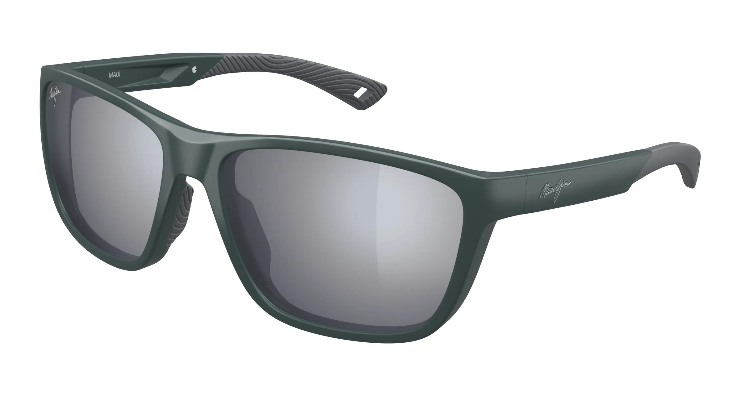 Maui Jim MJ0368SA 004 Occhiali da sole Bio-iniettato Verde Argento Squadrata - immagine 1