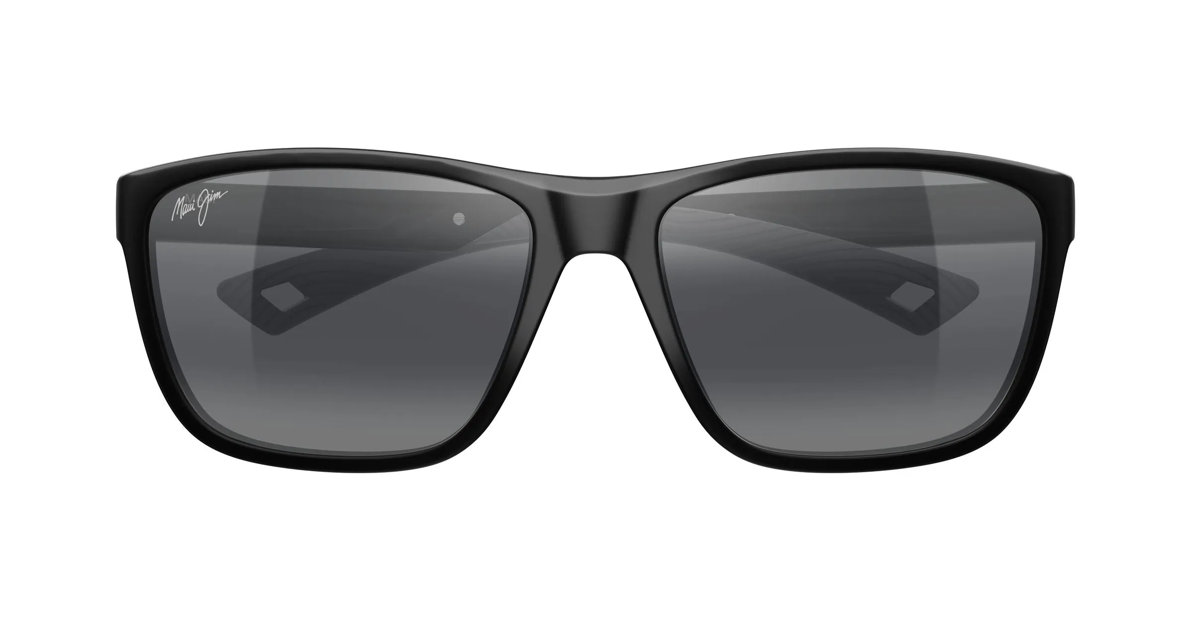 Maui Jim MJ0368SA 001 Occhiali da sole Bio-iniettato Nero Grigio Squadrata - immagine 2