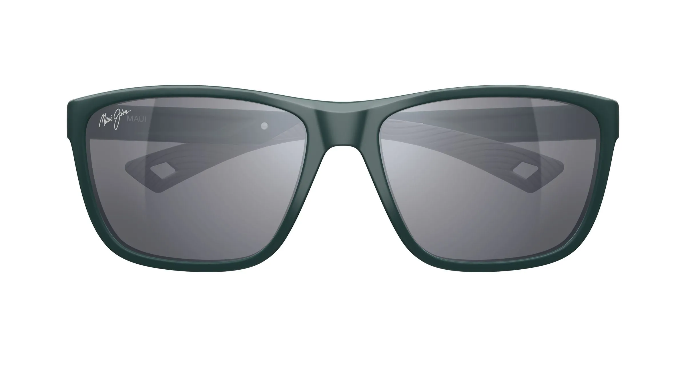 Maui Jim MJ0367S 004 Occhiali da sole Bio-iniettato Verde Argento Squadrata - immagine 2