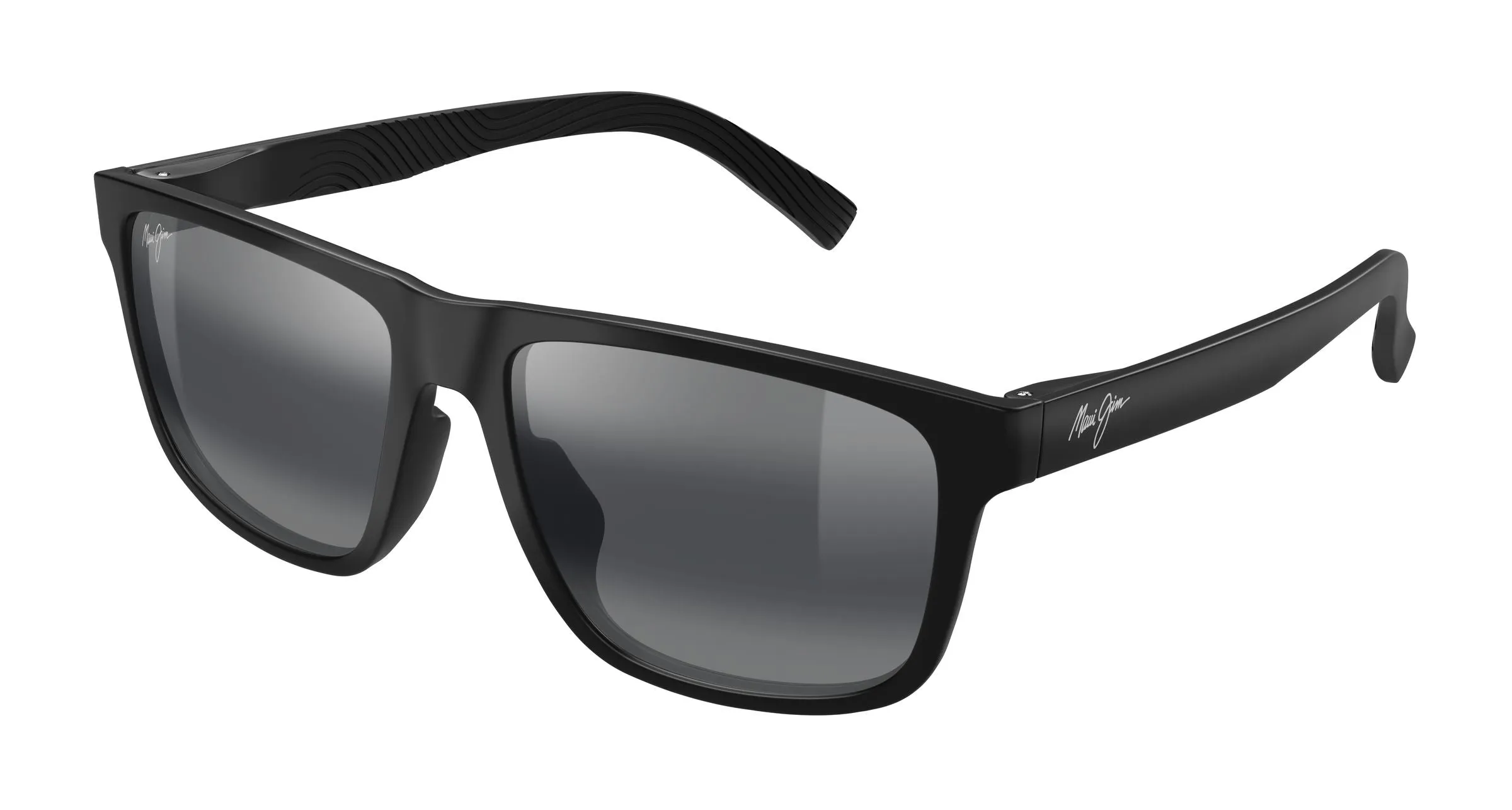 Maui Jim MJ0363S 001 Occhiali da sole Bio-iniettato Nero Grigio Squadrata - immagine 1