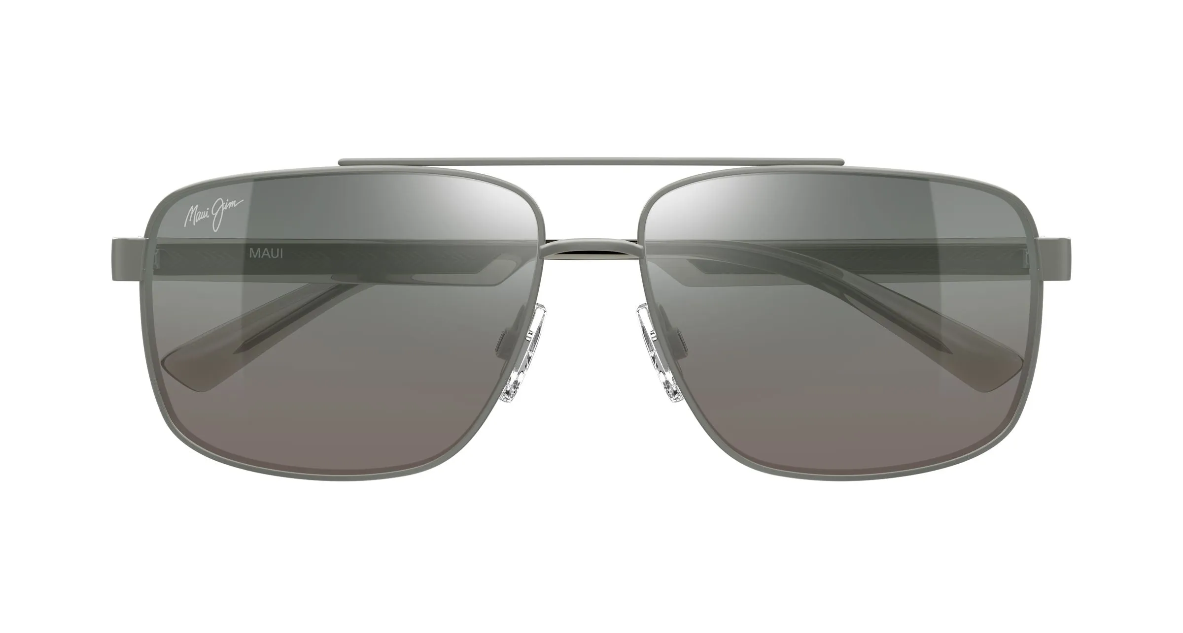 Maui Jim MJ0361S 004 Occhiali da sole Metallo Rutenio Grigio Pilot - immagine 2