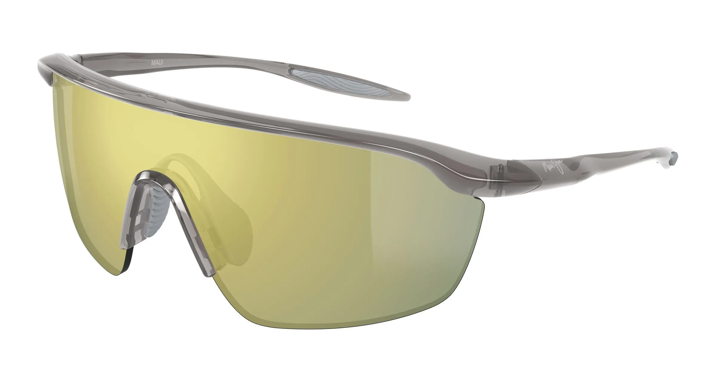 Maui Jim MJ0347S 009 Occhiali da sole Bio-iniettato Grigio Oro Avvolgente - immagine 1
