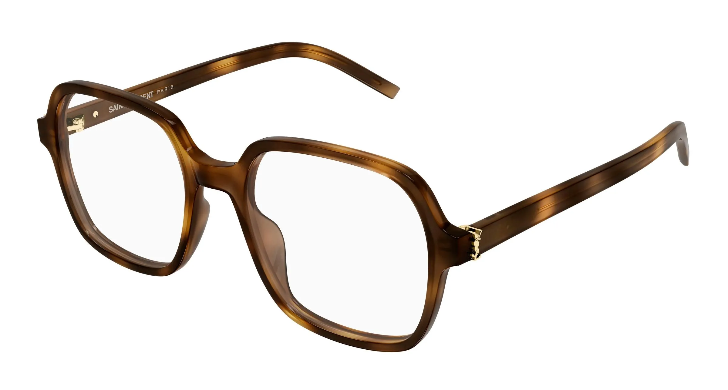 SAINT LAURENT SL M190 003 Montature da vista Acetato Havana Trasparente Squadrata - immagine 1