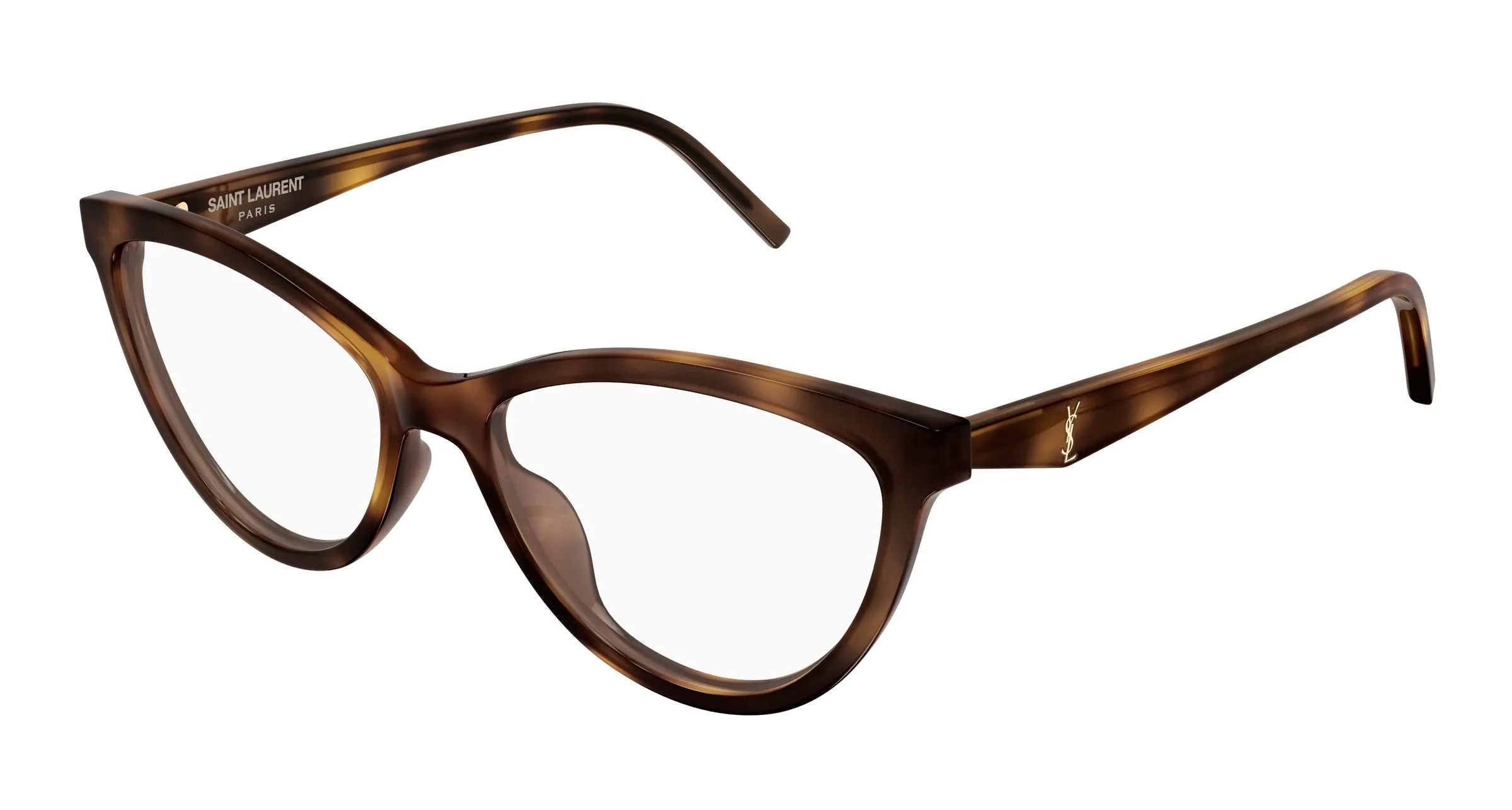 SAINT LAURENT SL M185 003 Montature da vista Acetato Havana Trasparente Cat Eye - immagine 1