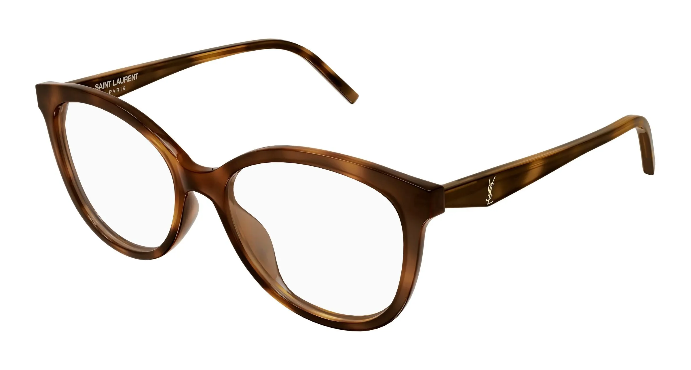 SAINT LAURENT SL M184 008 Montature da vista Acetato Havana Trasparente Cat Eye - immagine 1