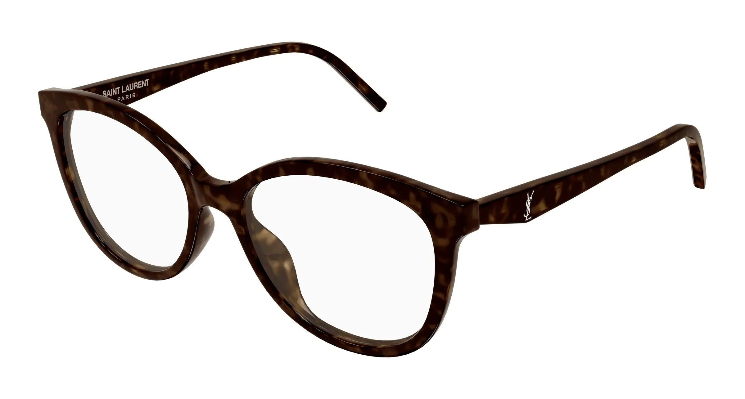 SAINT LAURENT SL M184 007 Montature da vista Acetato Havana Trasparente Cat Eye - immagine 1