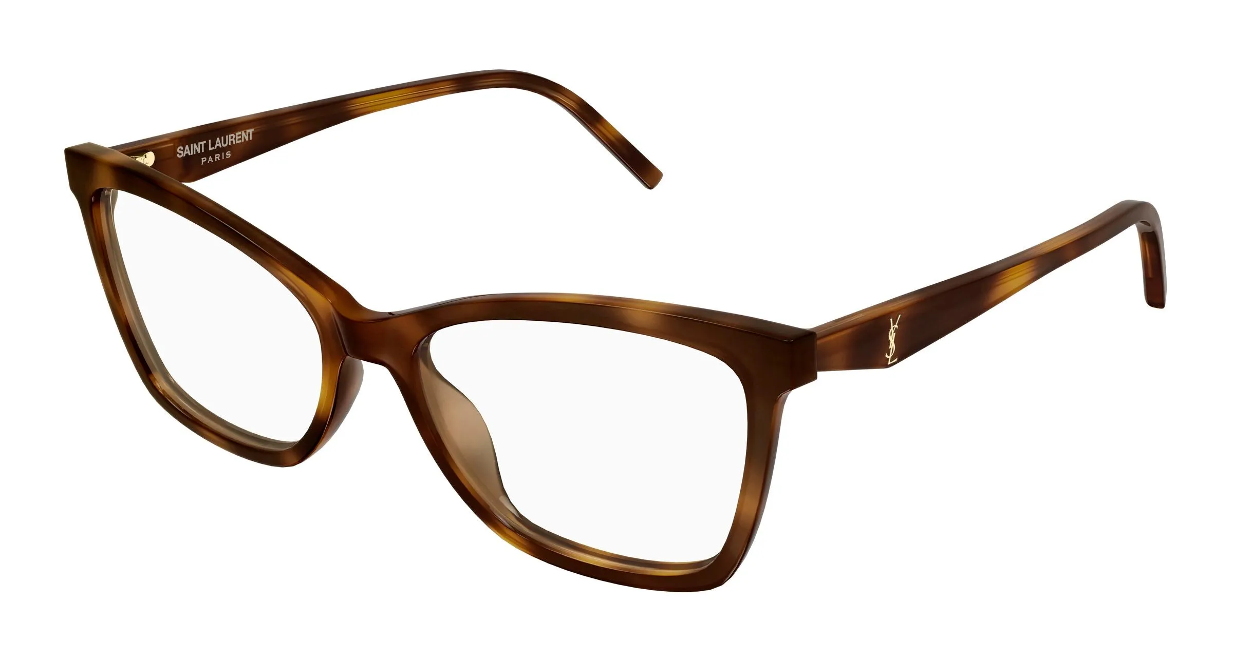 SAINT LAURENT SL M183 003 Montature da vista Acetato Havana Trasparente Cat Eye - immagine 1