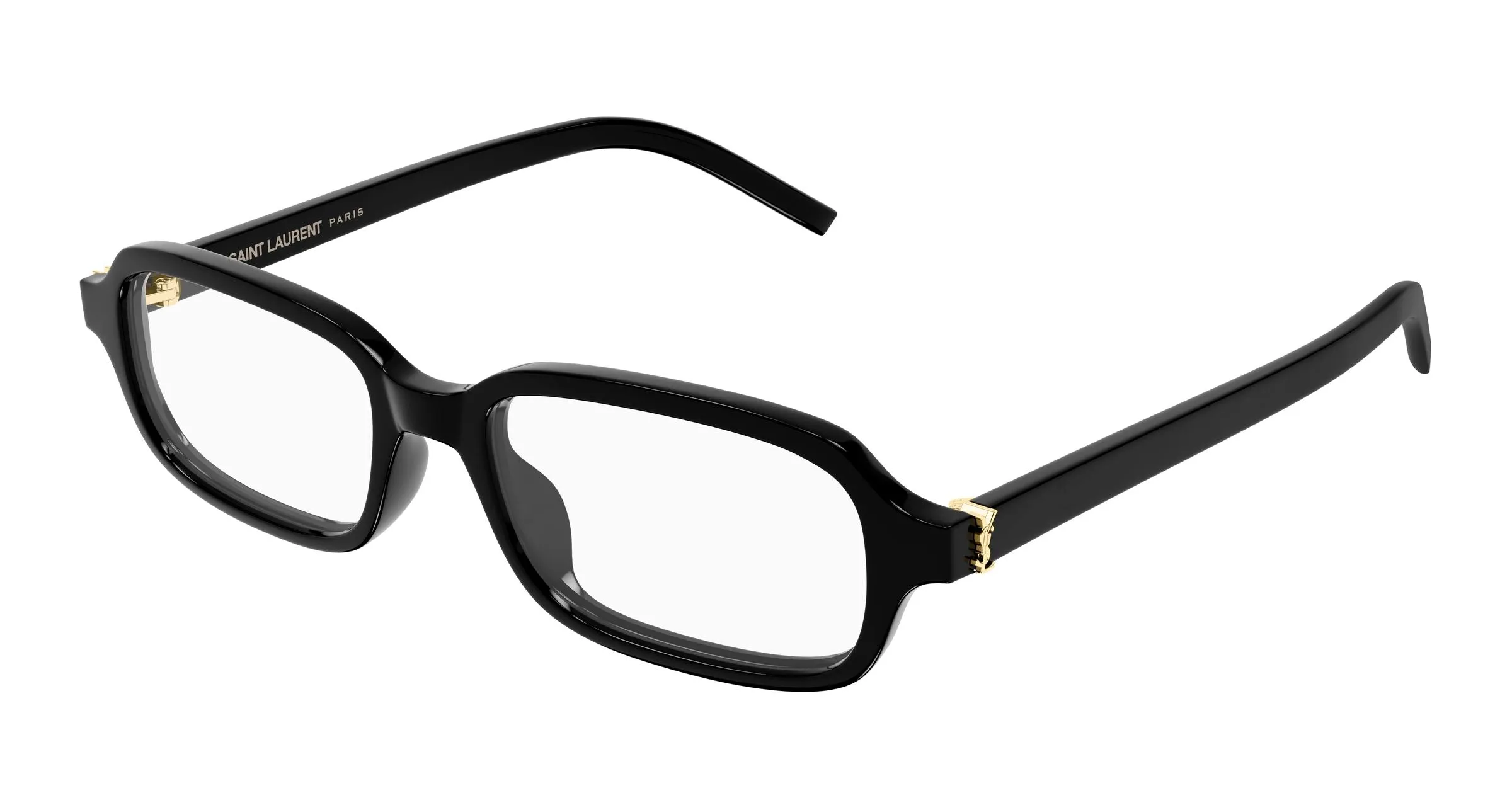 SAINT LAURENT SL M180 001 Montature da vista Acetato Nero Trasparente Squadrata - immagine 1