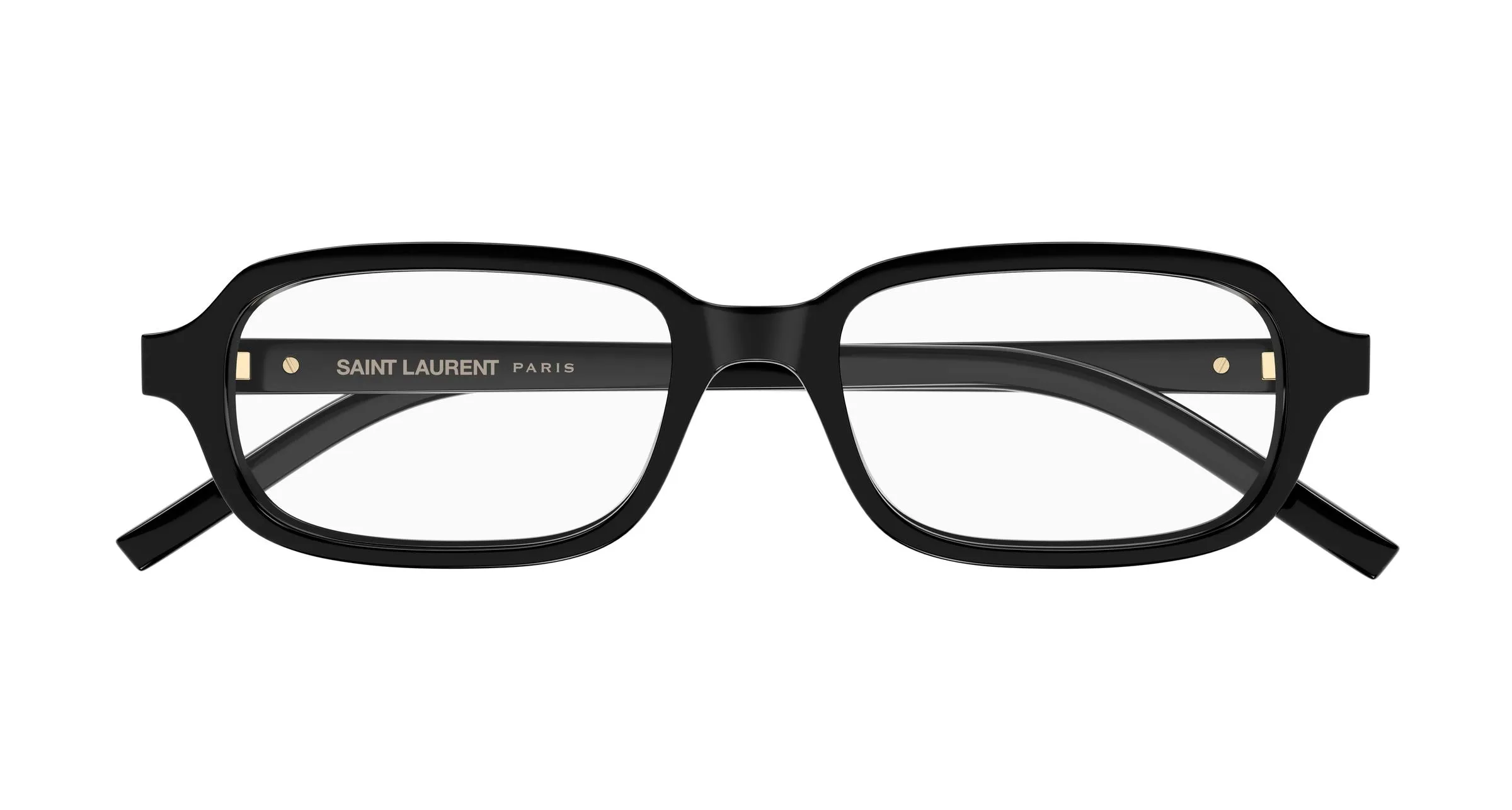 SAINT LAURENT SL M180 001 Montature da vista Acetato Nero Trasparente Squadrata - immagine 2