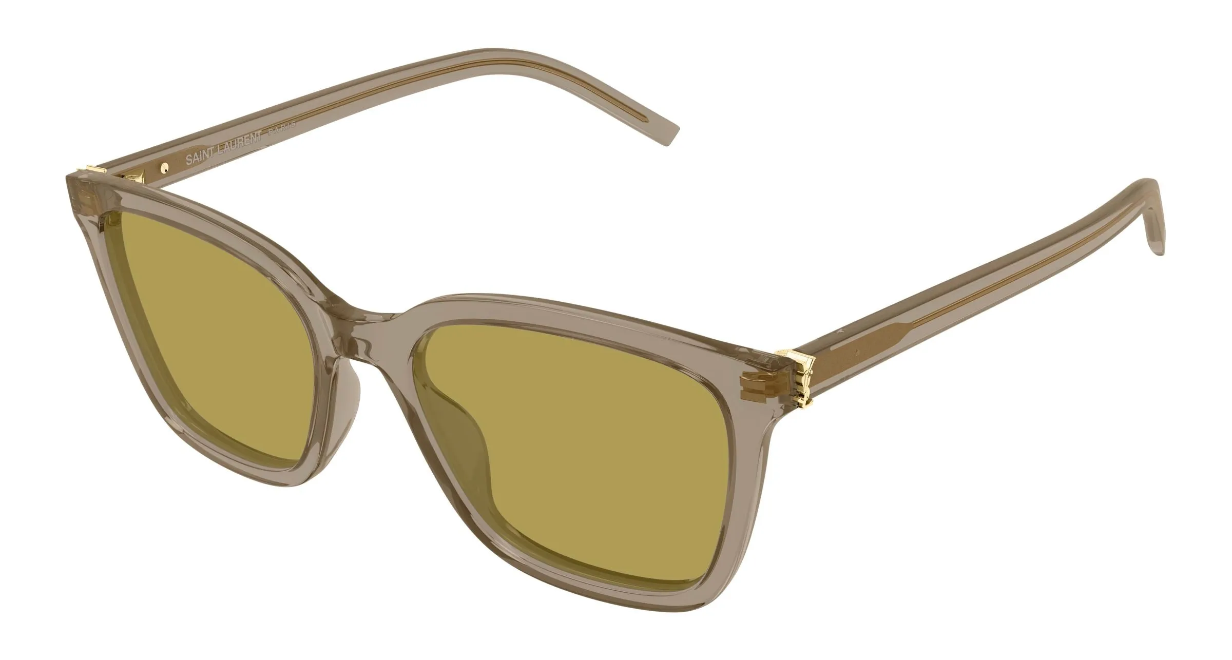 SAINT LAURENT SL M178 005 Occhiali da sole Acetato Marrone Verde Cat Eye - immagine 1
