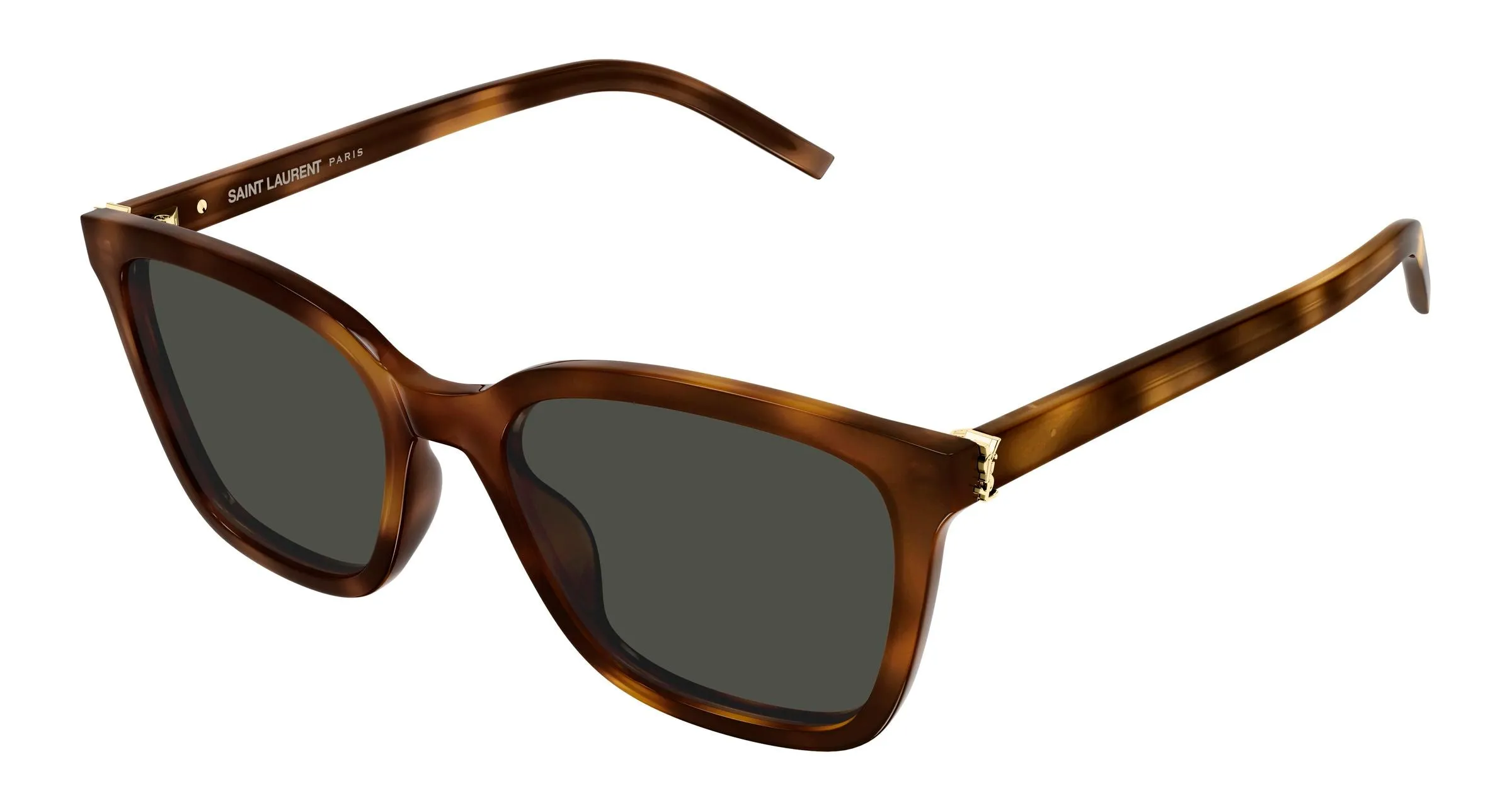 SAINT LAURENT SL M178 003 Occhiali da sole Acetato Havana Grigio Cat Eye - immagine 1