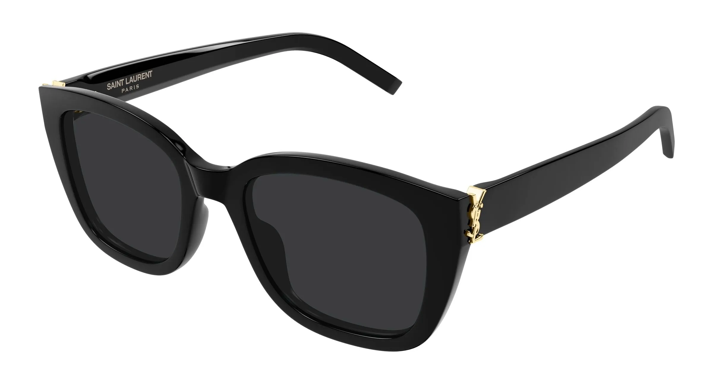 SAINT LAURENT SL M176 001 Occhiali da sole Acetato Nero Nero Cat Eye - immagine 1