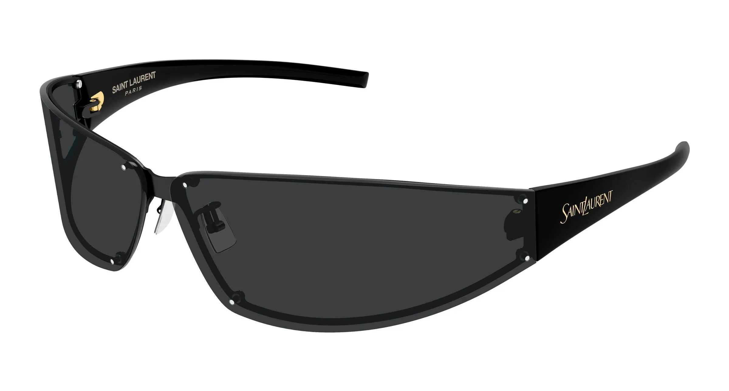 SAINT LAURENT SL 963 001 Occhiali da sole Metallo Nero Nero Squadrata - immagine 1