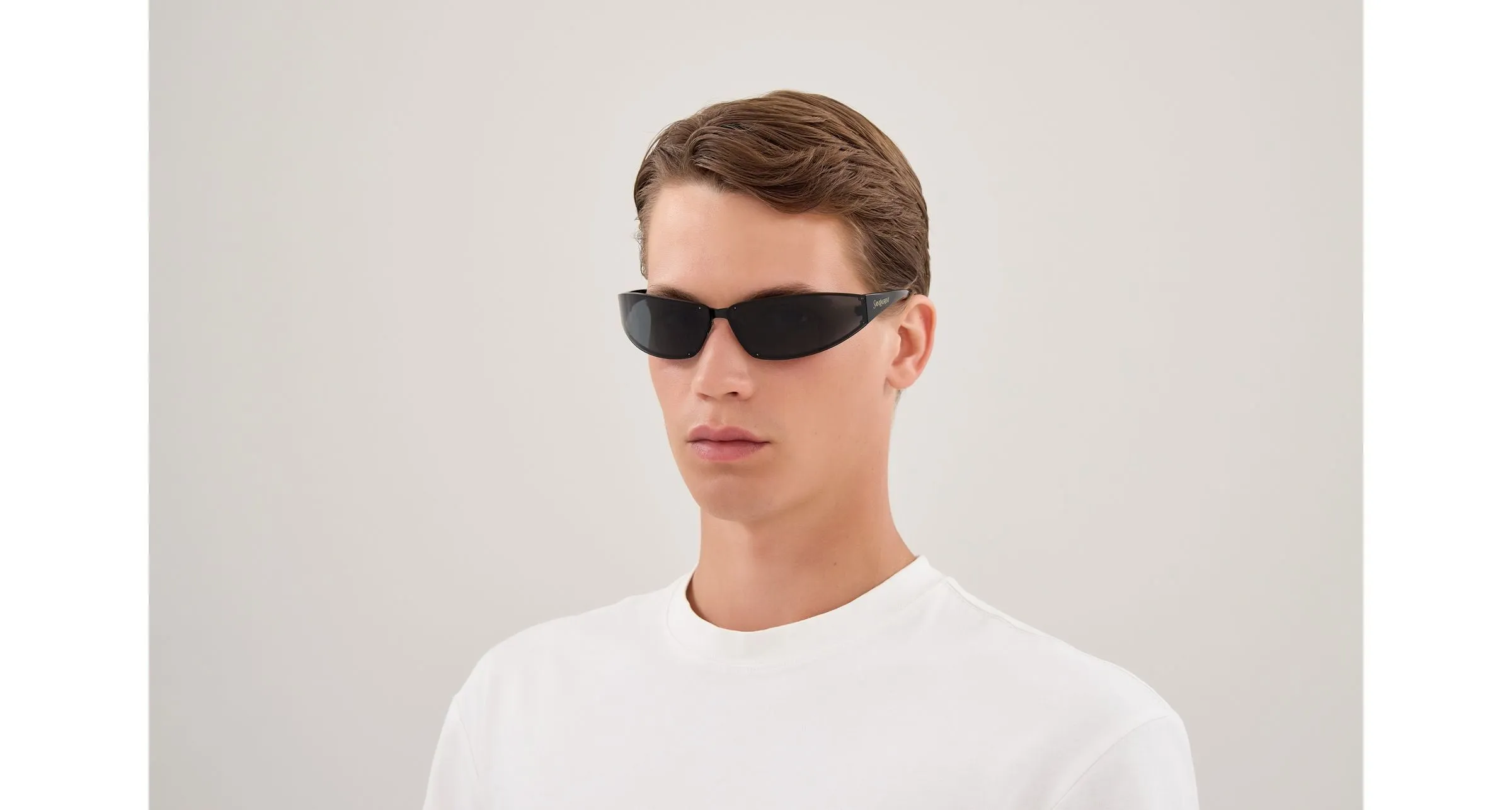 SAINT LAURENT SL 963 001 Occhiali da sole Metallo Nero Nero Squadrata - immagine 3