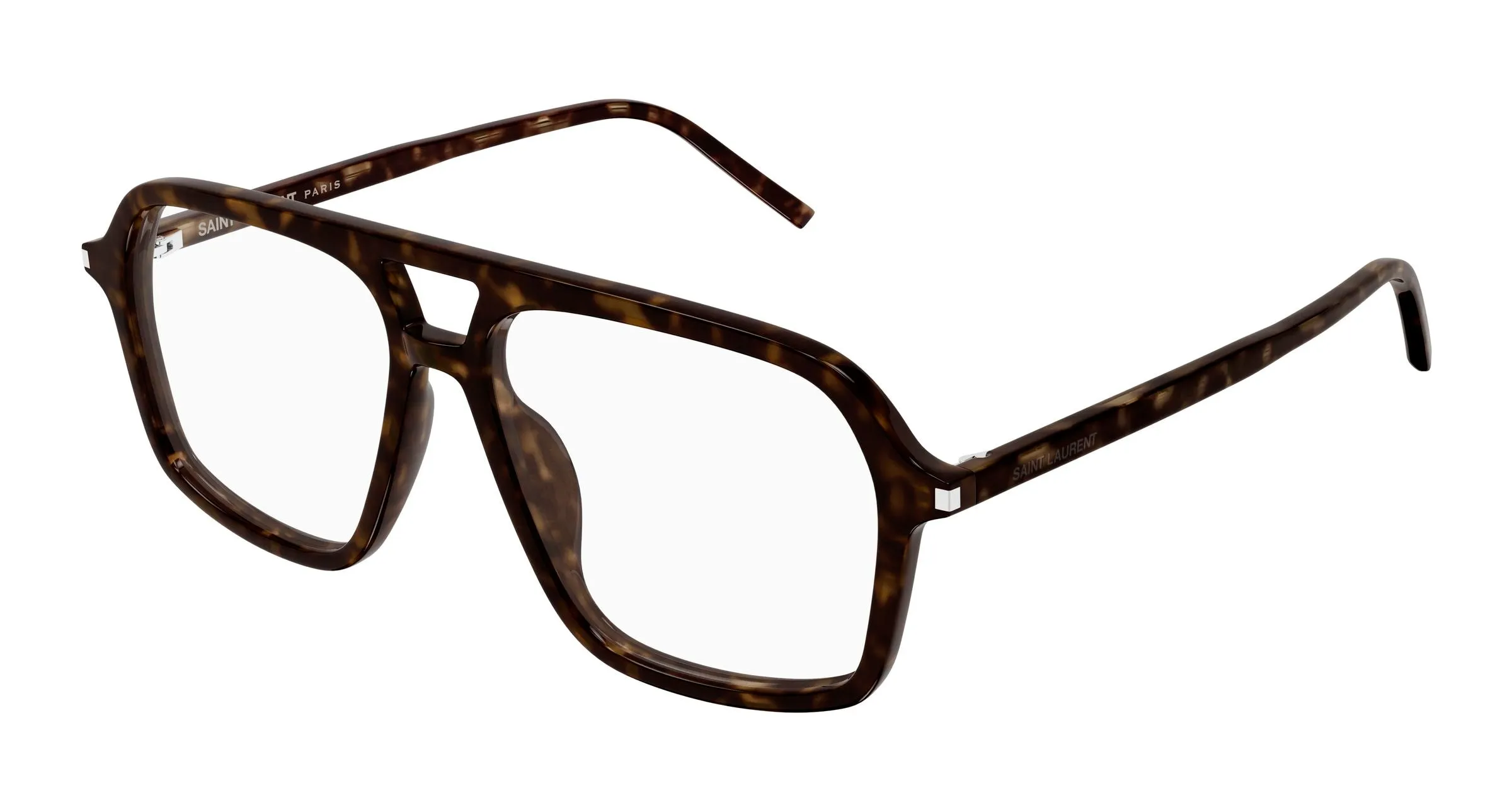 SAINT LAURENT SL 960 005 Montature da vista Acetato Havana Trasparente Pilot - immagine 1