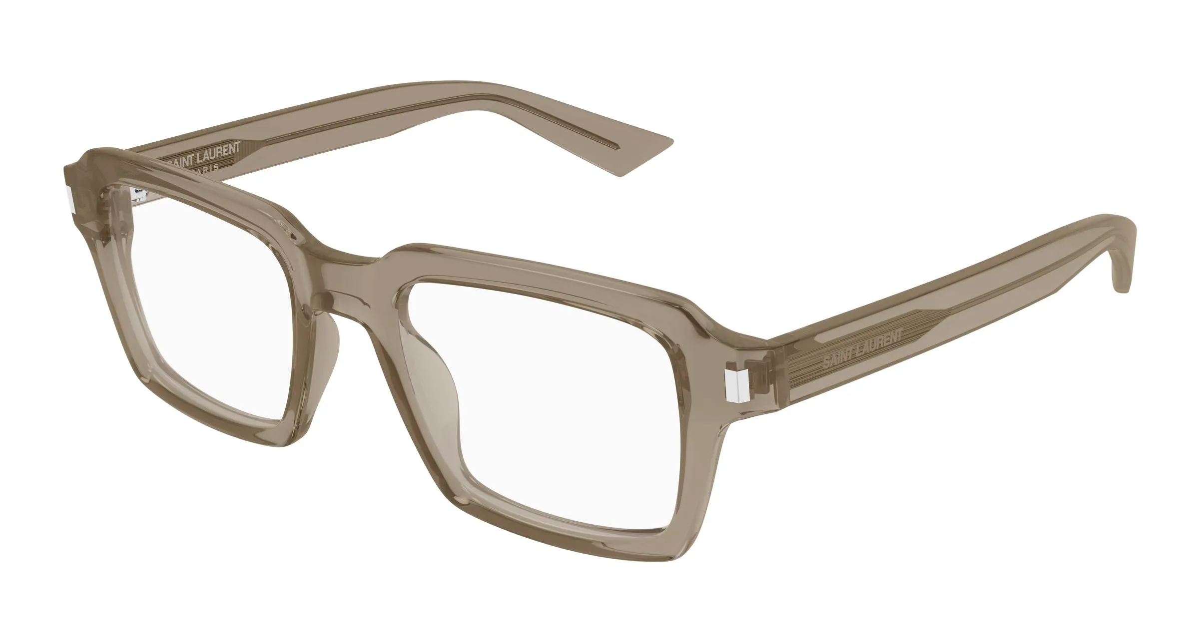 SAINT LAURENT SL 947 OPT 005 Montature da vista Acetato Marrone Trasparente Squadrata - immagine 1