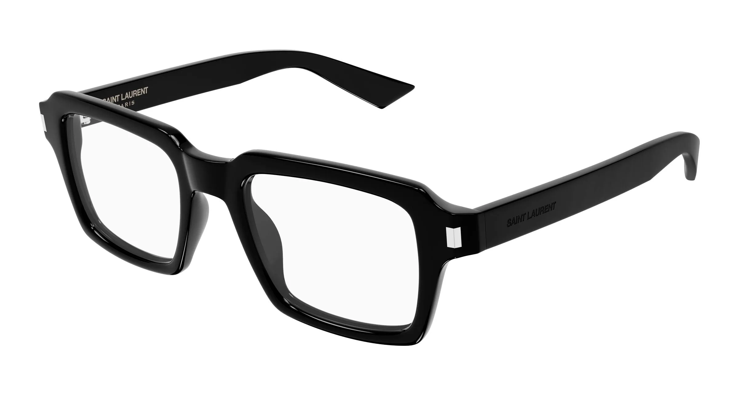 SAINT LAURENT SL 947 OPT 001 Montature da vista Acetato Nero Trasparente Squadrata - immagine 1