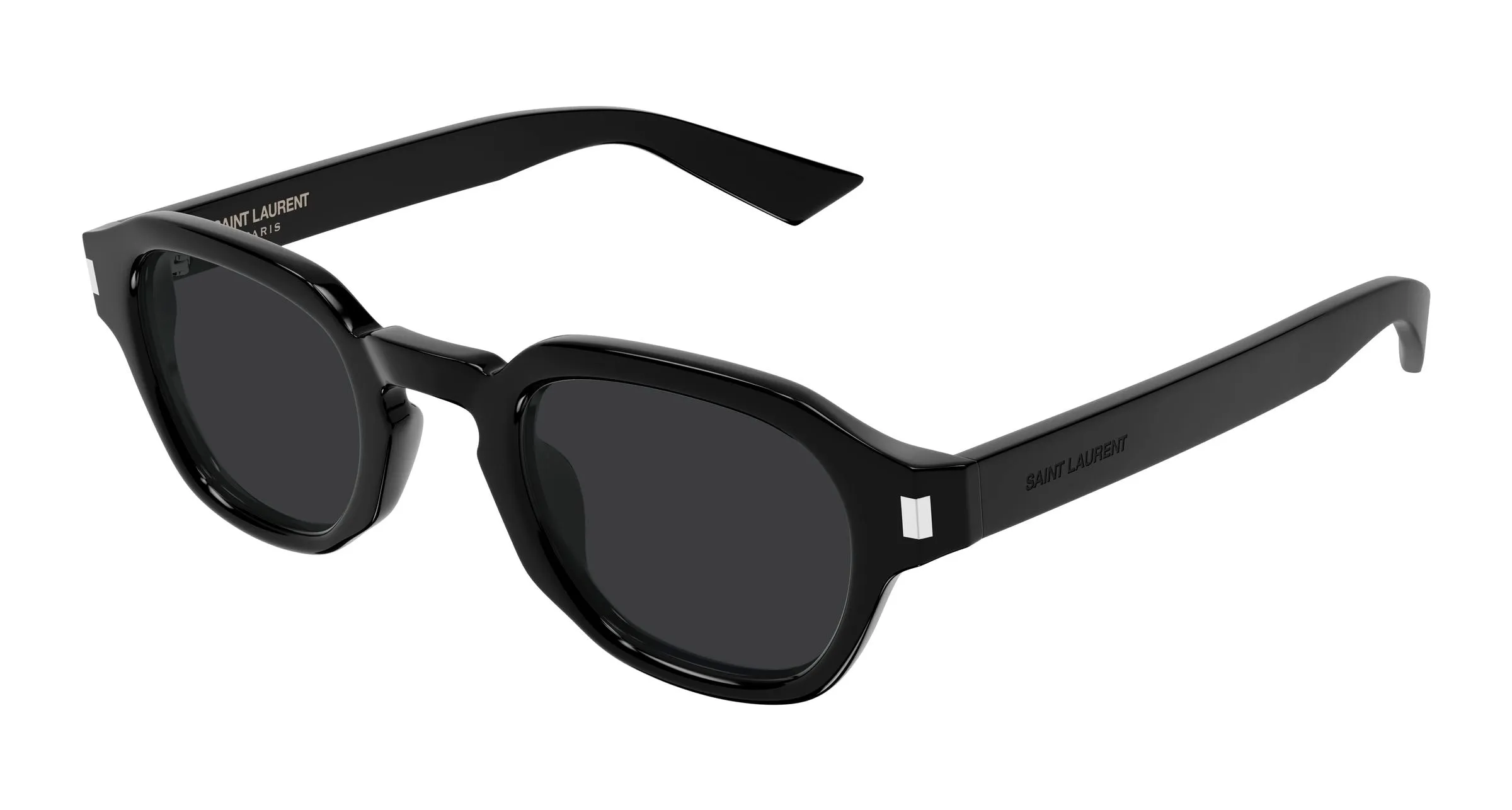 SAINT LAURENT SL 946 001 Occhiali da sole Acetato Nero Nero Rotonda - immagine 1