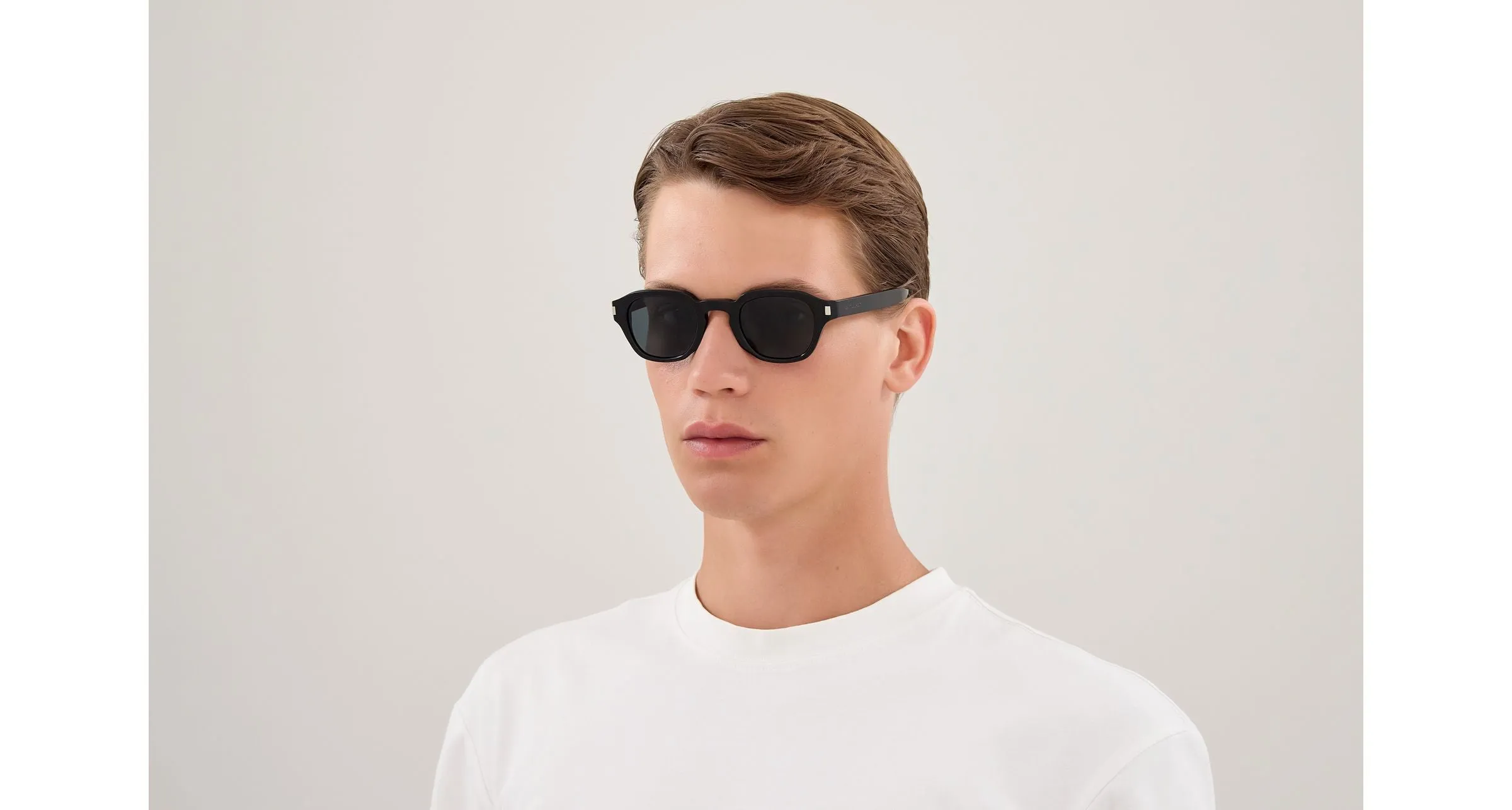 SAINT LAURENT SL 946 001 Occhiali da sole Acetato Nero Nero Rotonda - immagine 3
