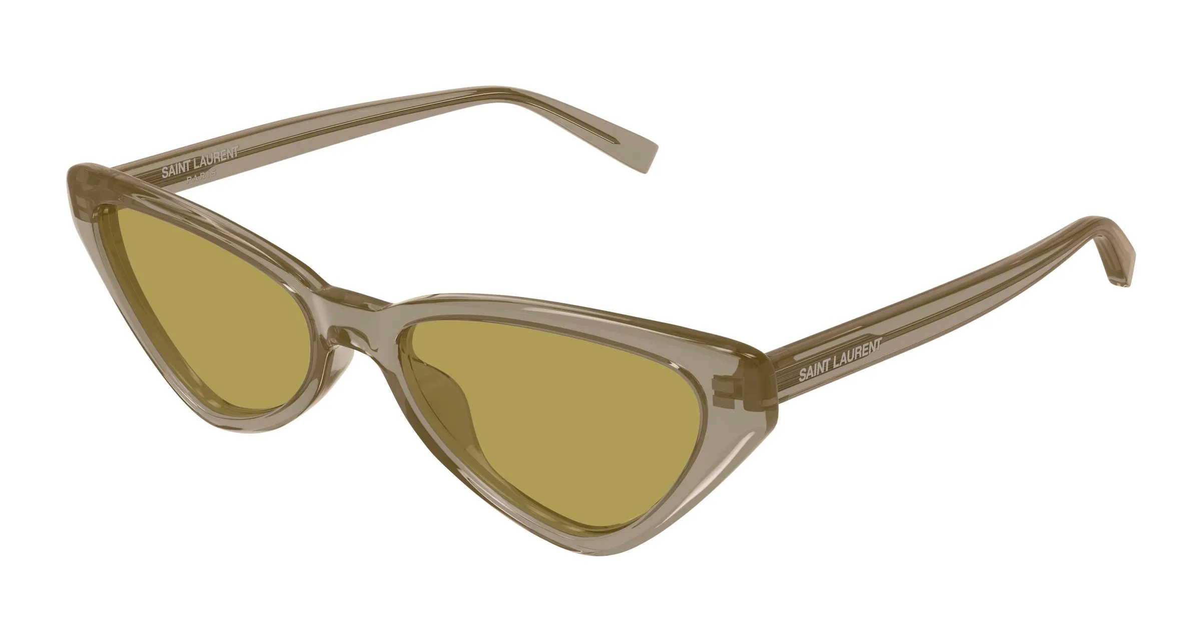 SAINT LAURENT SL 944 003 Occhiali da sole Acetato Marrone Verde Cat Eye - immagine 1