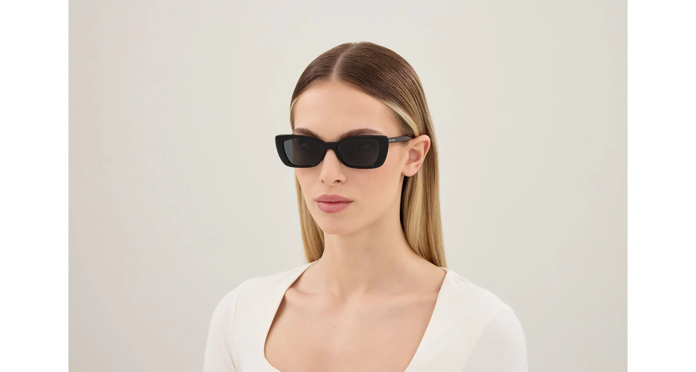 SAINT LAURENT SL 943 001 Occhiali da sole Acetato Nero Nero Squadrata - immagine 2