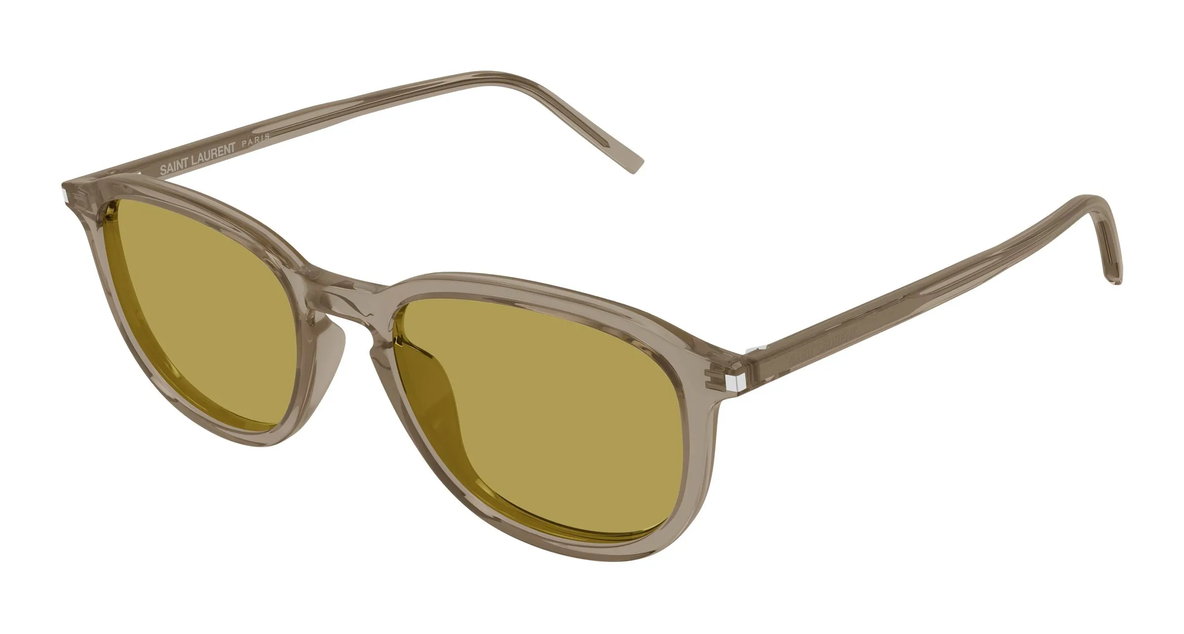SAINT LAURENT SL 939 003 Occhiali da sole Acetato Marrone Verde Rotonda - immagine 1