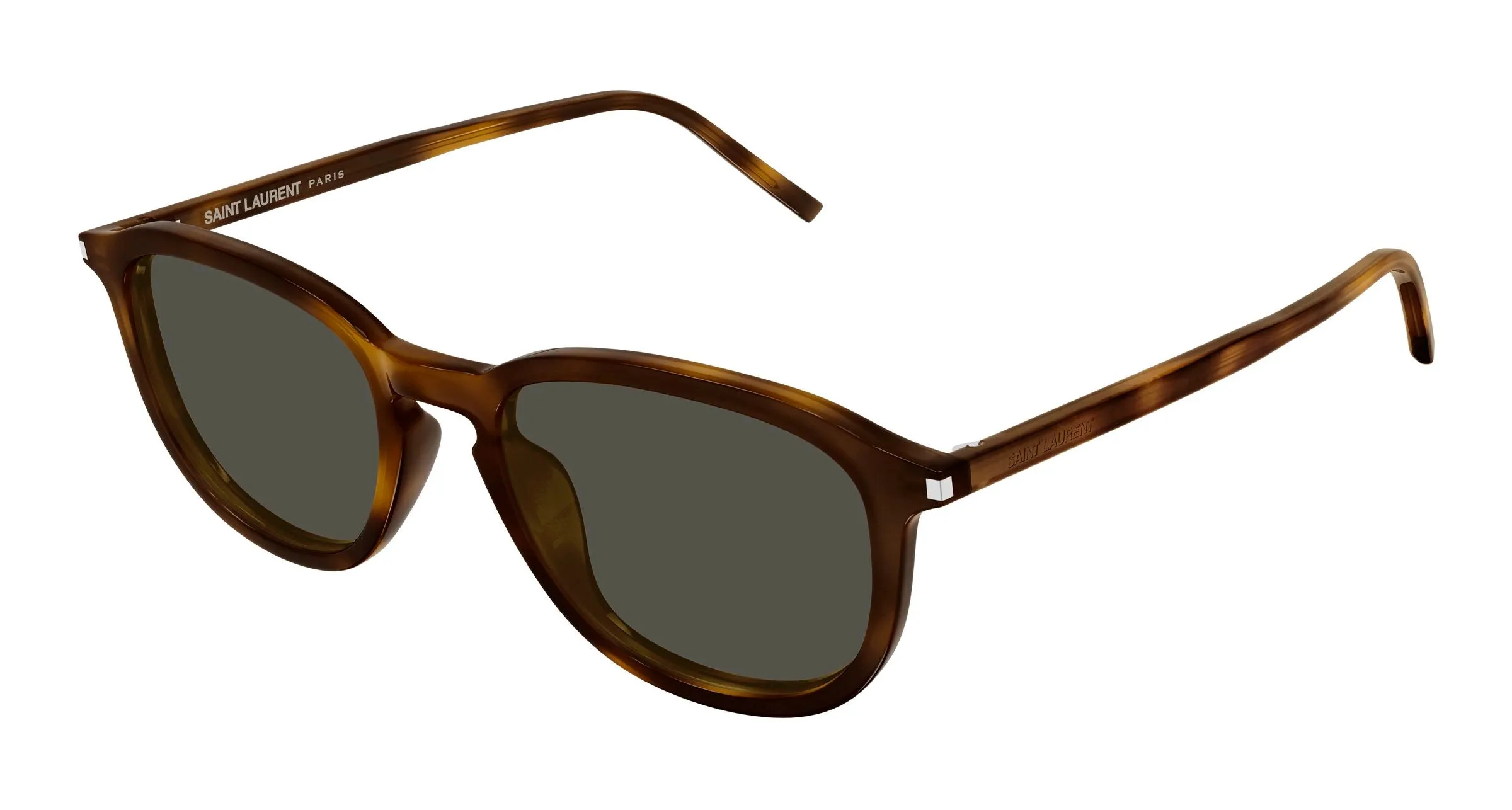 SAINT LAURENT SL 939 002 Occhiali da sole Acetato Havana Grigio Rotonda - immagine 1