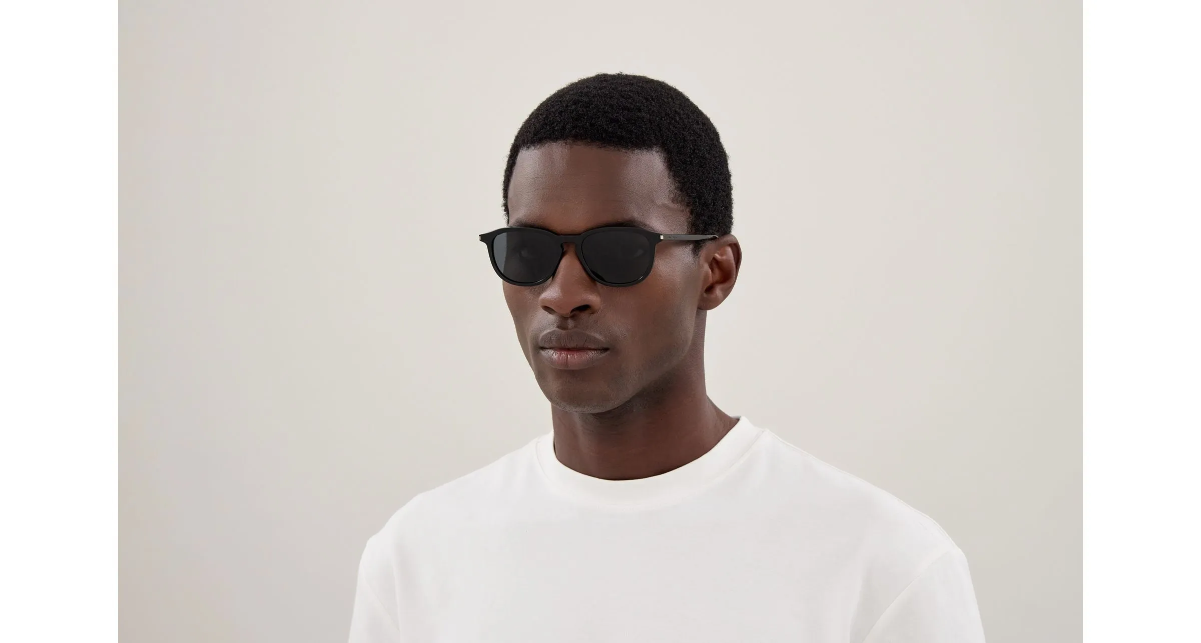 SAINT LAURENT SL 939 001 Occhiali da sole Acetato Nero Nero Rotonda - immagine 2