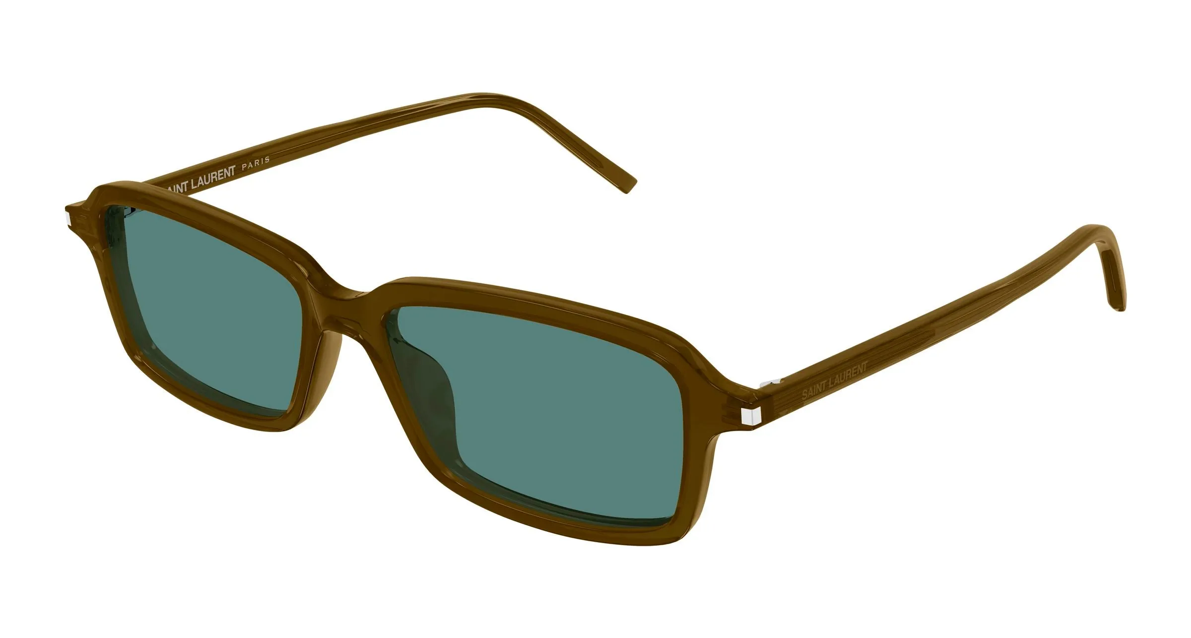 SAINT LAURENT SL 938 003 Occhiali da sole Acetato Marrone Verde Squadrata - immagine 1