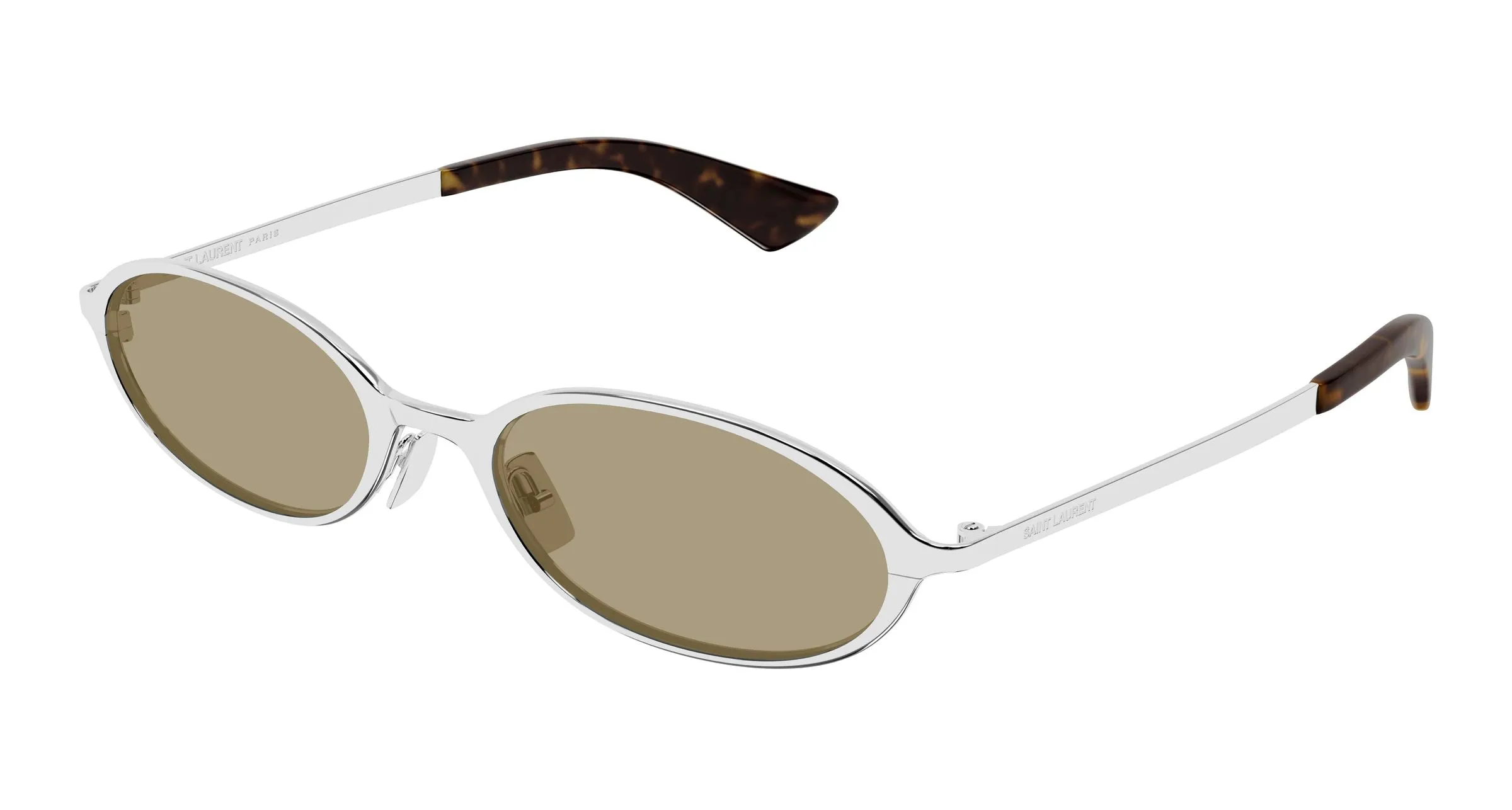 SAINT LAURENT SL 935 003 Occhiali da sole Metallo Argento Grigio Rotonda - immagine 1