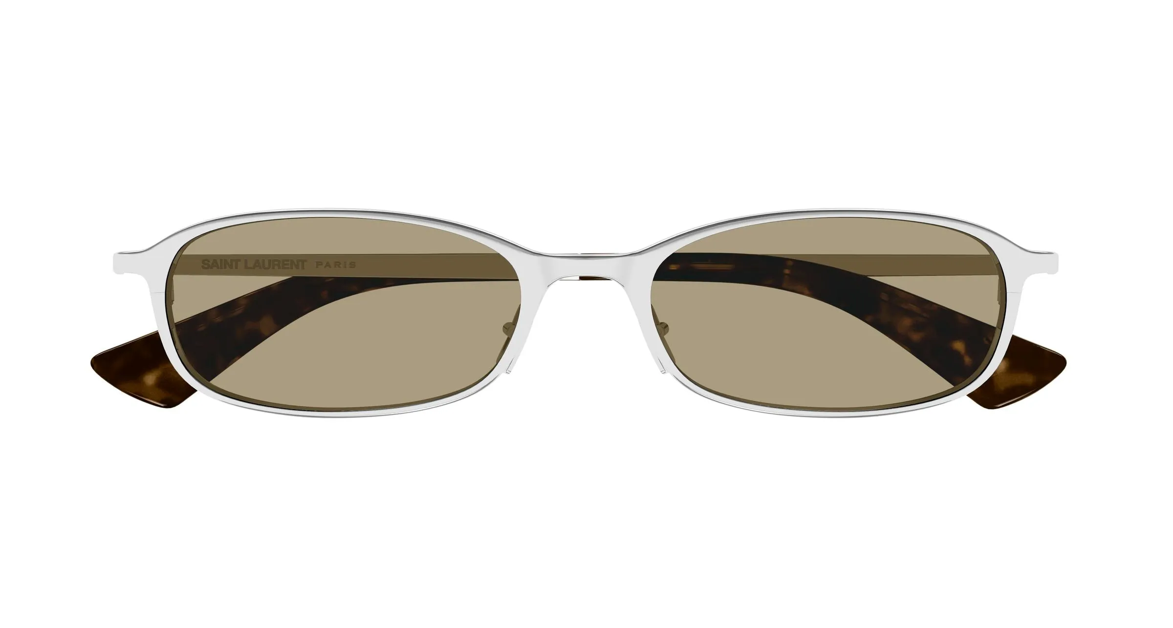 SAINT LAURENT SL 934 MIA 003 Occhiali da sole Metallo Argento Grigio Rotonda - immagine 2