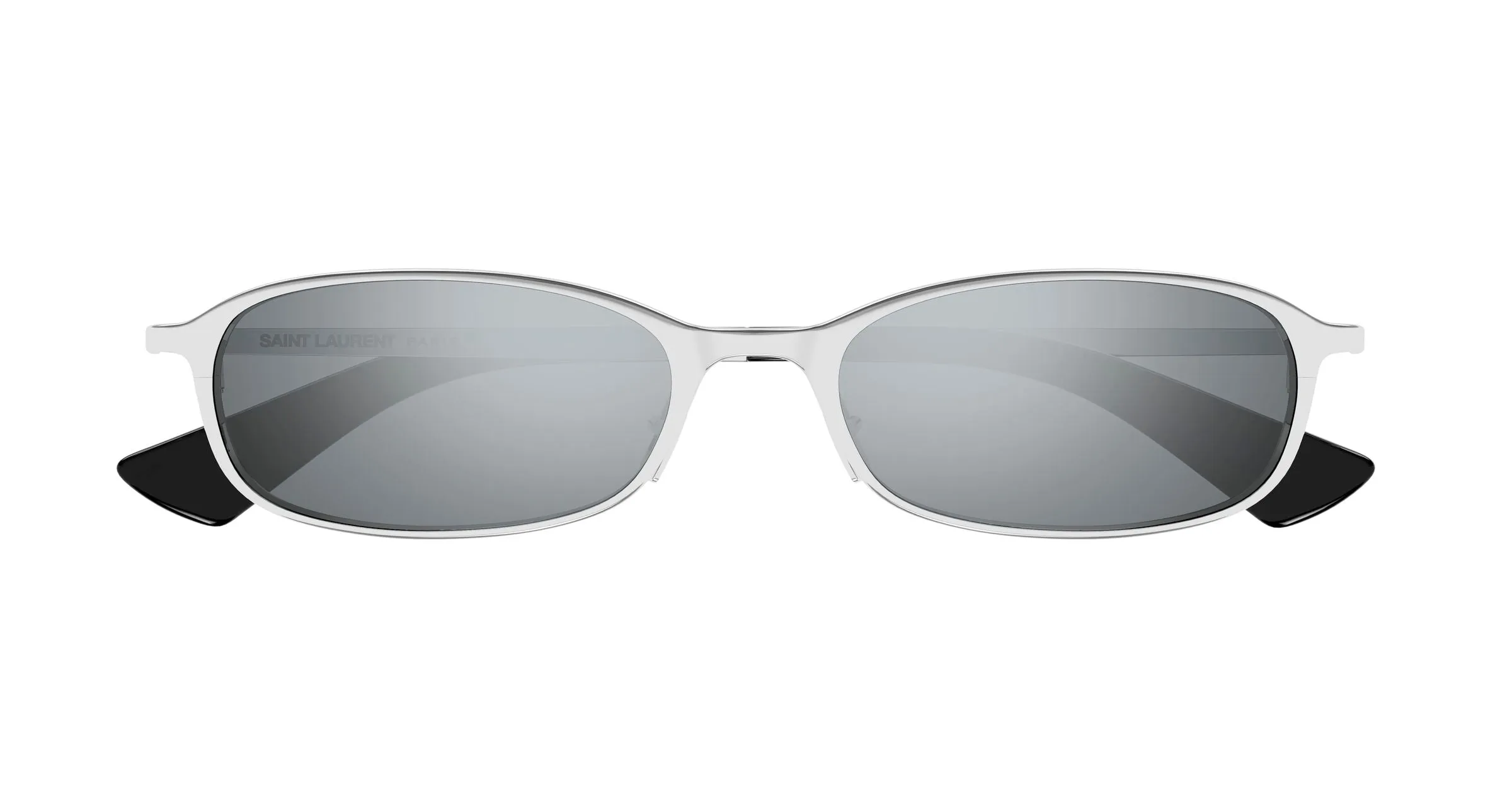 SAINT LAURENT SL 934 MIA 002 Occhiali da sole Metallo Argento Argento Rotonda Specchiato - immagine 2