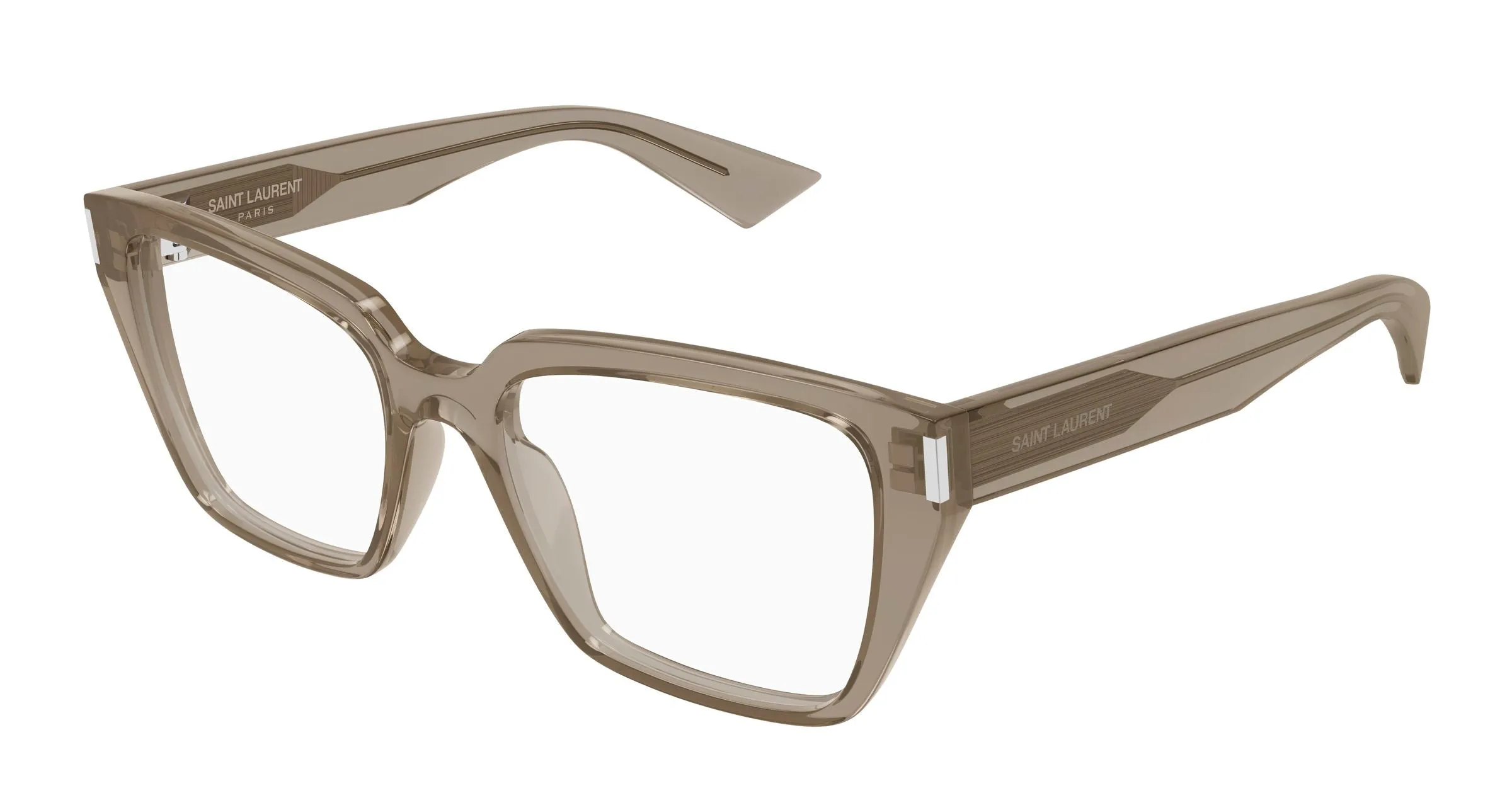 SAINT LAURENT SL 930 003 Montature da vista Acetato Marrone Trasparente Cat Eye - immagine 1