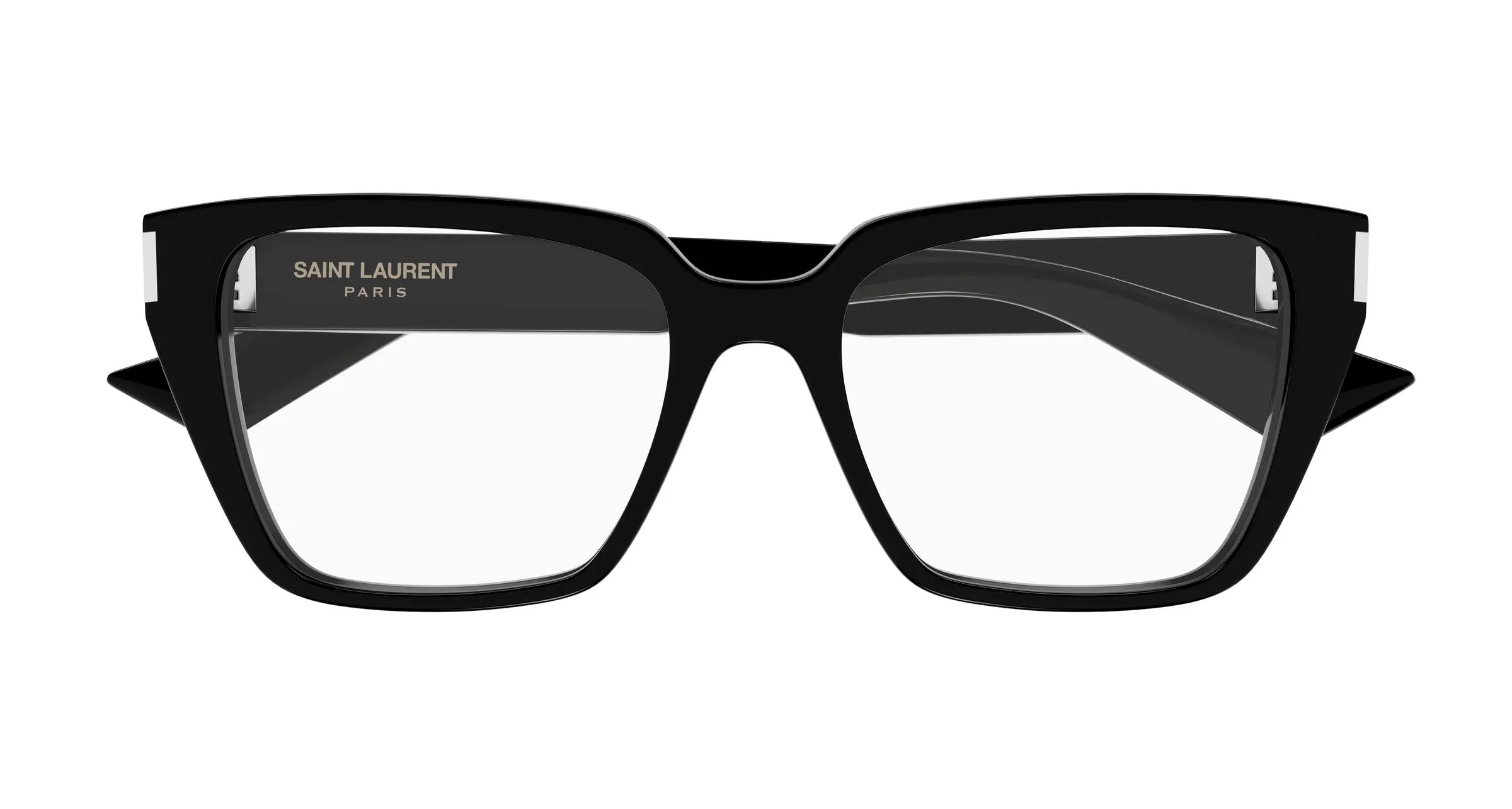 SAINT LAURENT SL 930 001 Montature da vista Acetato Nero Trasparente Cat Eye - immagine 2