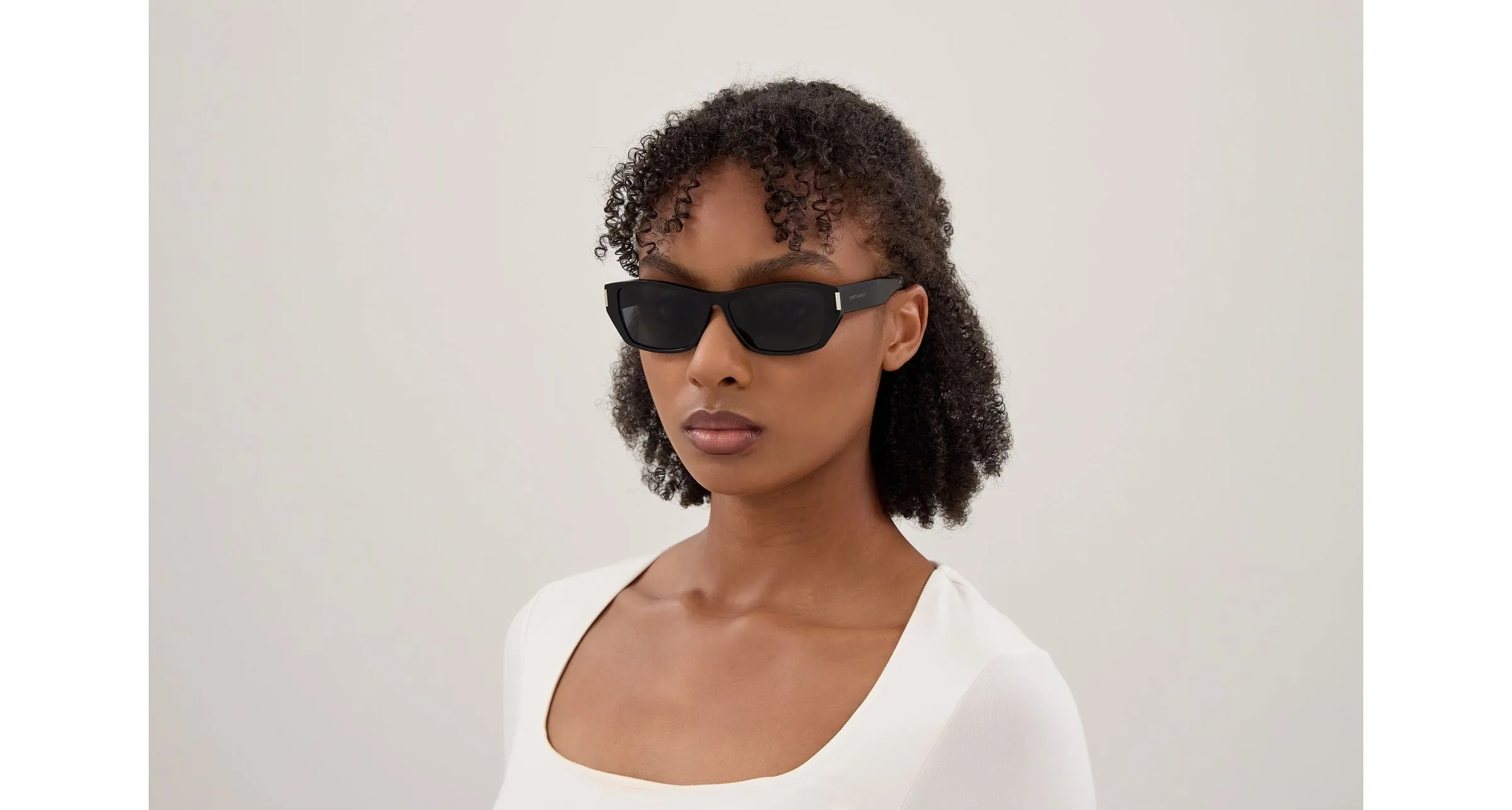 SAINT LAURENT SL 928 001 Occhiali da sole Acetato Nero Nero Squadrata - immagine 3