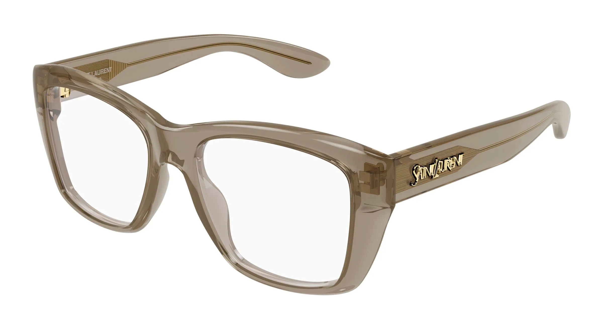 SAINT LAURENT SL 925 003 Montature da vista Acetato Marrone Trasparente Cat Eye - immagine 1