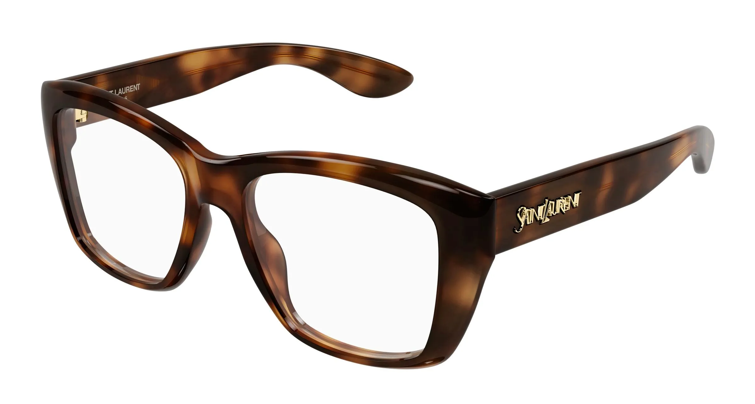 SAINT LAURENT SL 925 002 Montature da vista Acetato Havana Trasparente Cat Eye - immagine 1