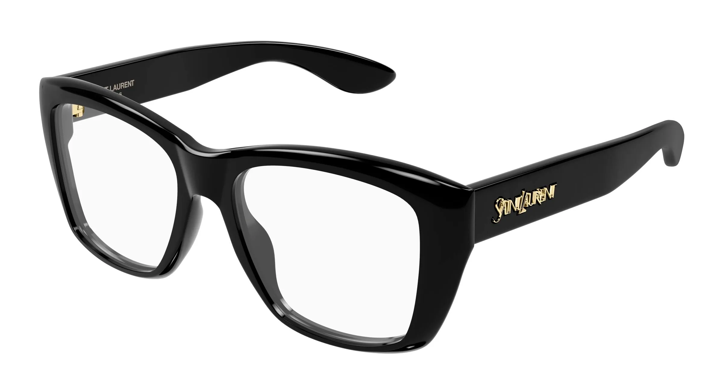 SAINT LAURENT SL 925 001 Montature da vista Acetato Nero Trasparente Cat Eye - immagine 1
