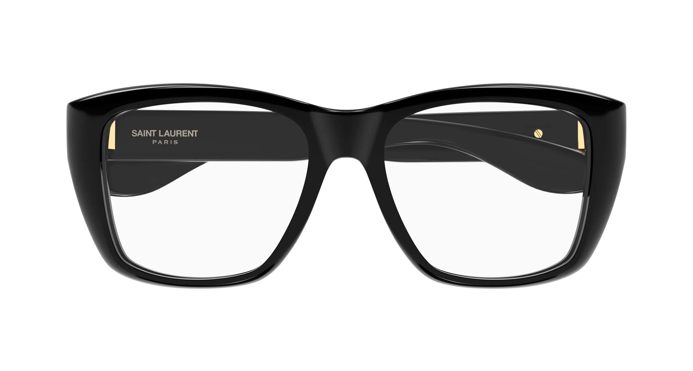 SAINT LAURENT SL 925 001 Montature da vista Acetato Nero Trasparente Cat Eye - immagine 2