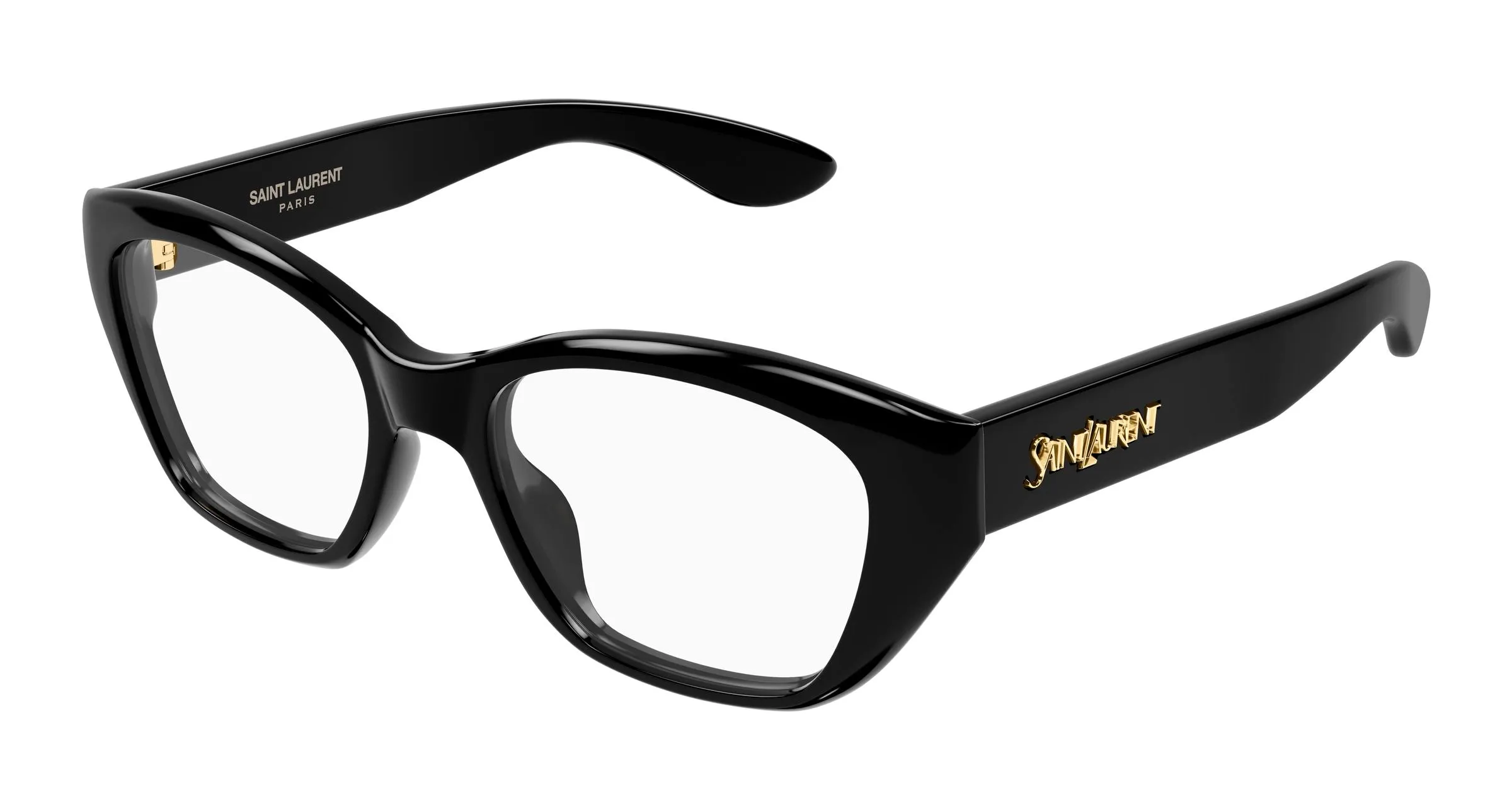 SAINT LAURENT SL 924 001 Montature da vista Acetato Nero Trasparente Cat Eye - immagine 1