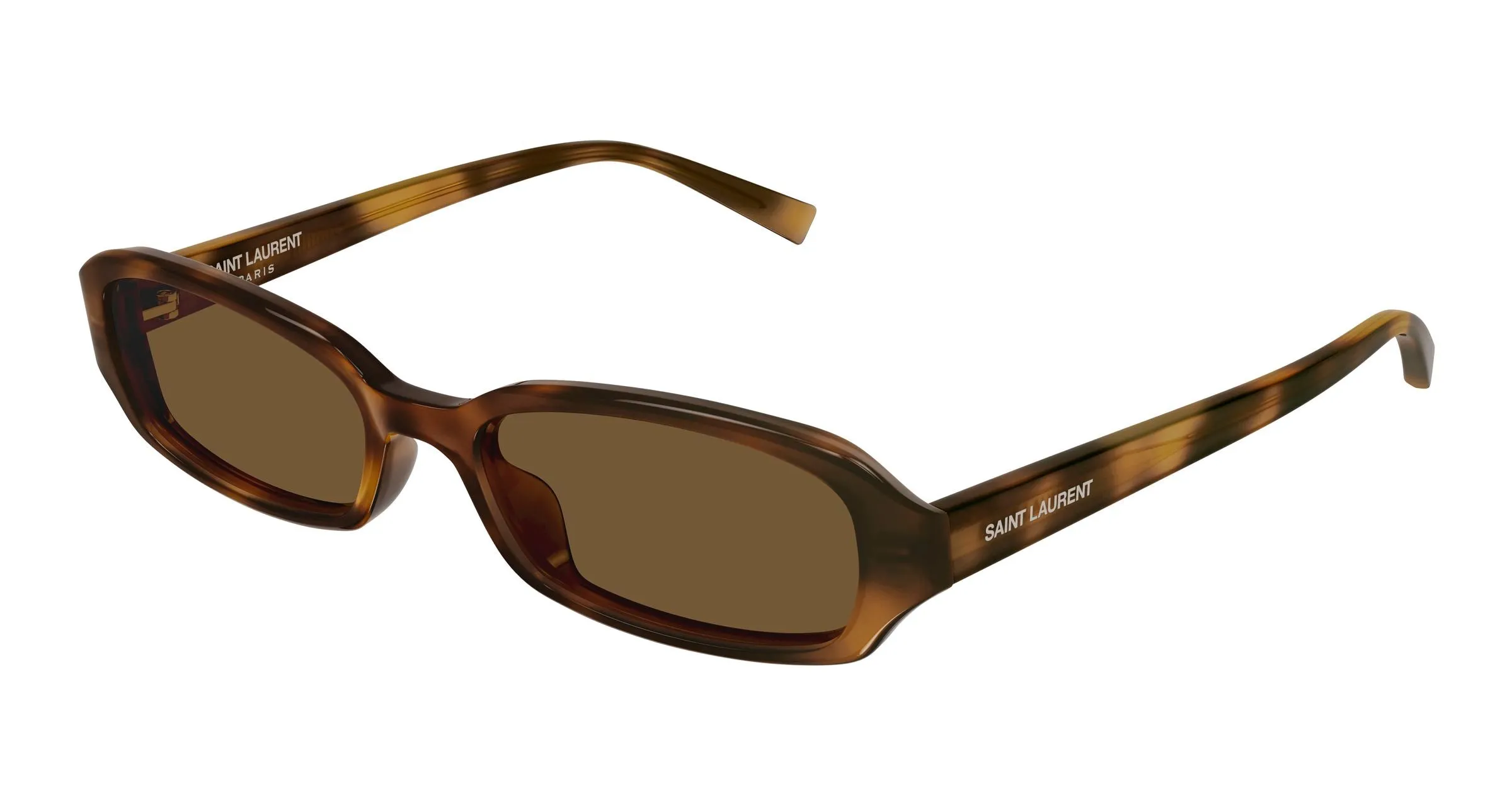 SAINT LAURENT SL 872 ERIN 008 Occhiali da sole Acetato Havana Marrone Rotonda - immagine 1