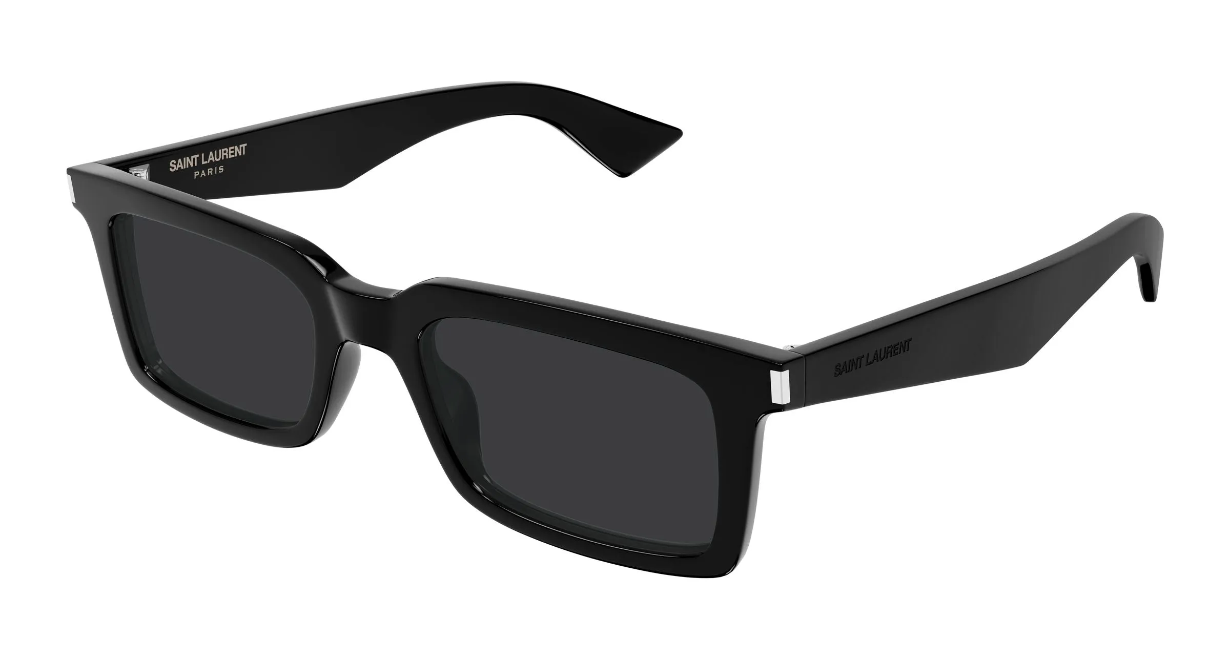 SAINT LAURENT SL 860 001 Occhiali da sole Acetato Nero Nero Squadrata - immagine 1