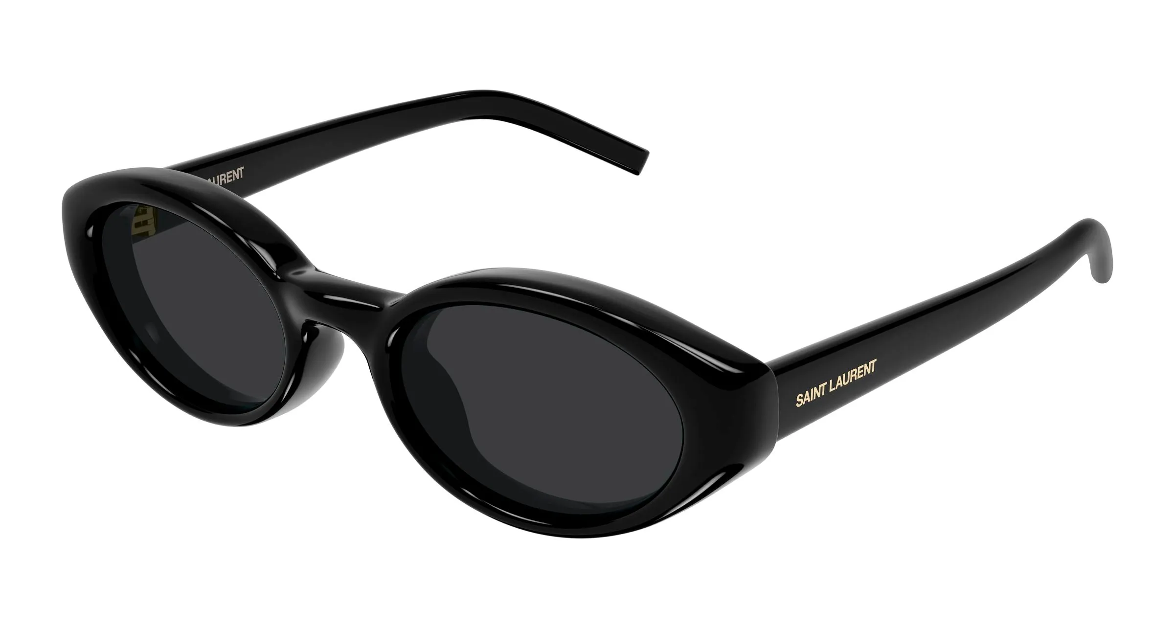 SAINT LAURENT SL 567 PLUMP 001 Occhiali da sole Bio-iniettato Nero Nero Cat Eye - immagine 1