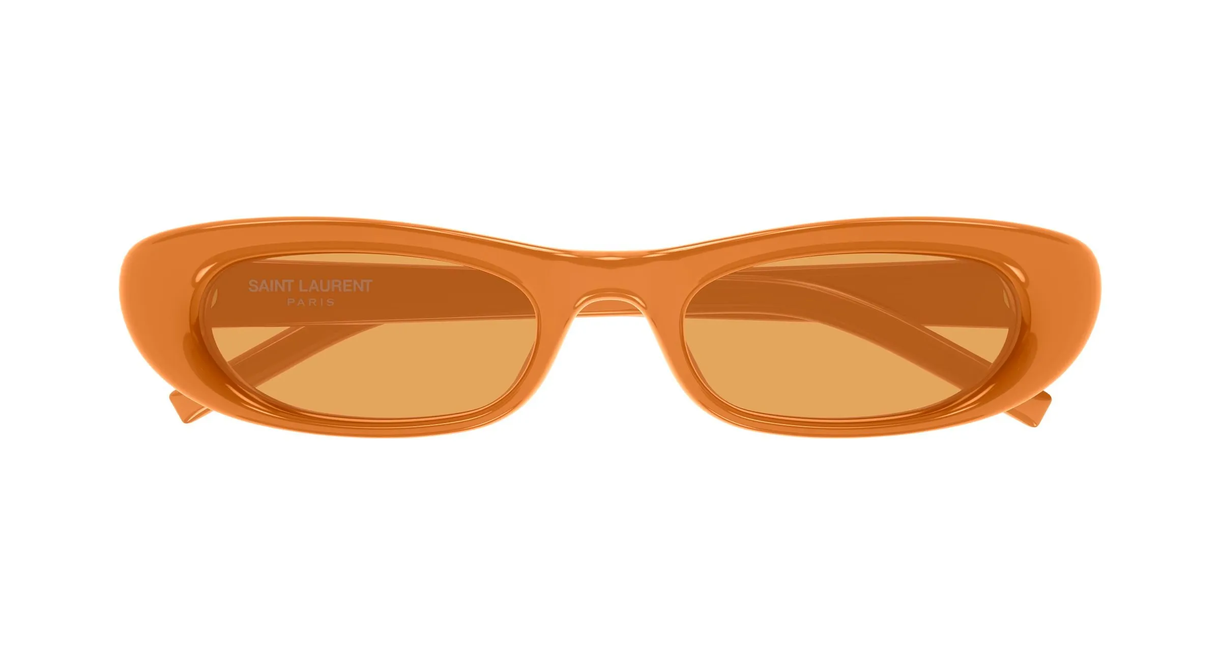 SAINT LAURENT SL 557 SHADE PLUMP 005 Occhiali da sole Bio-iniettato Arancione Arancione Squadrata - immagine 2