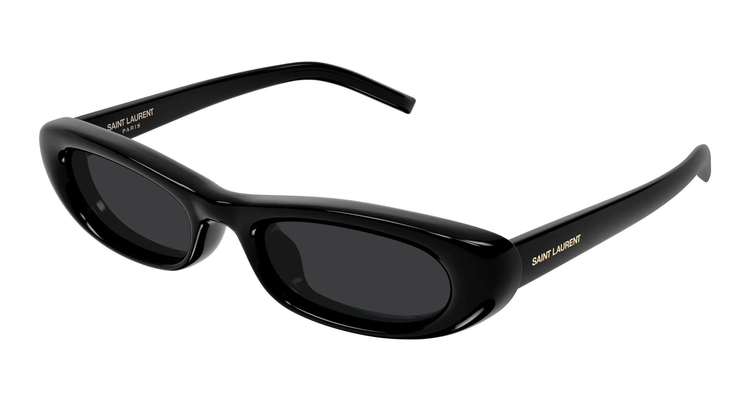 SAINT LAURENT SL 557 SHADE PLUMP 001 Occhiali da sole Bio-iniettato Nero Nero Squadrata - immagine 1