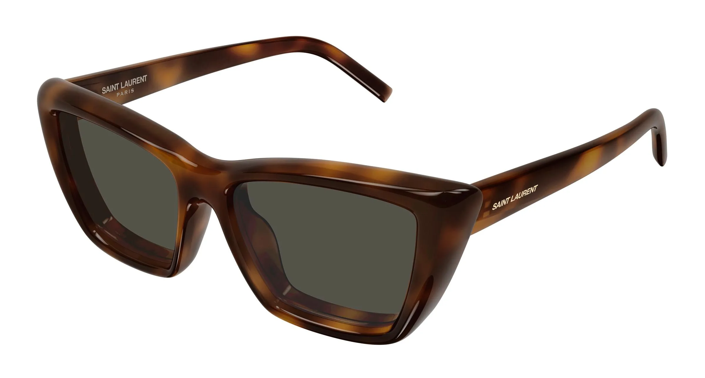 SAINT LAURENT SL 276 MICA PLUMP 002 Occhiali da sole Bio-iniettato Havana Grigio Cat Eye - immagine 1