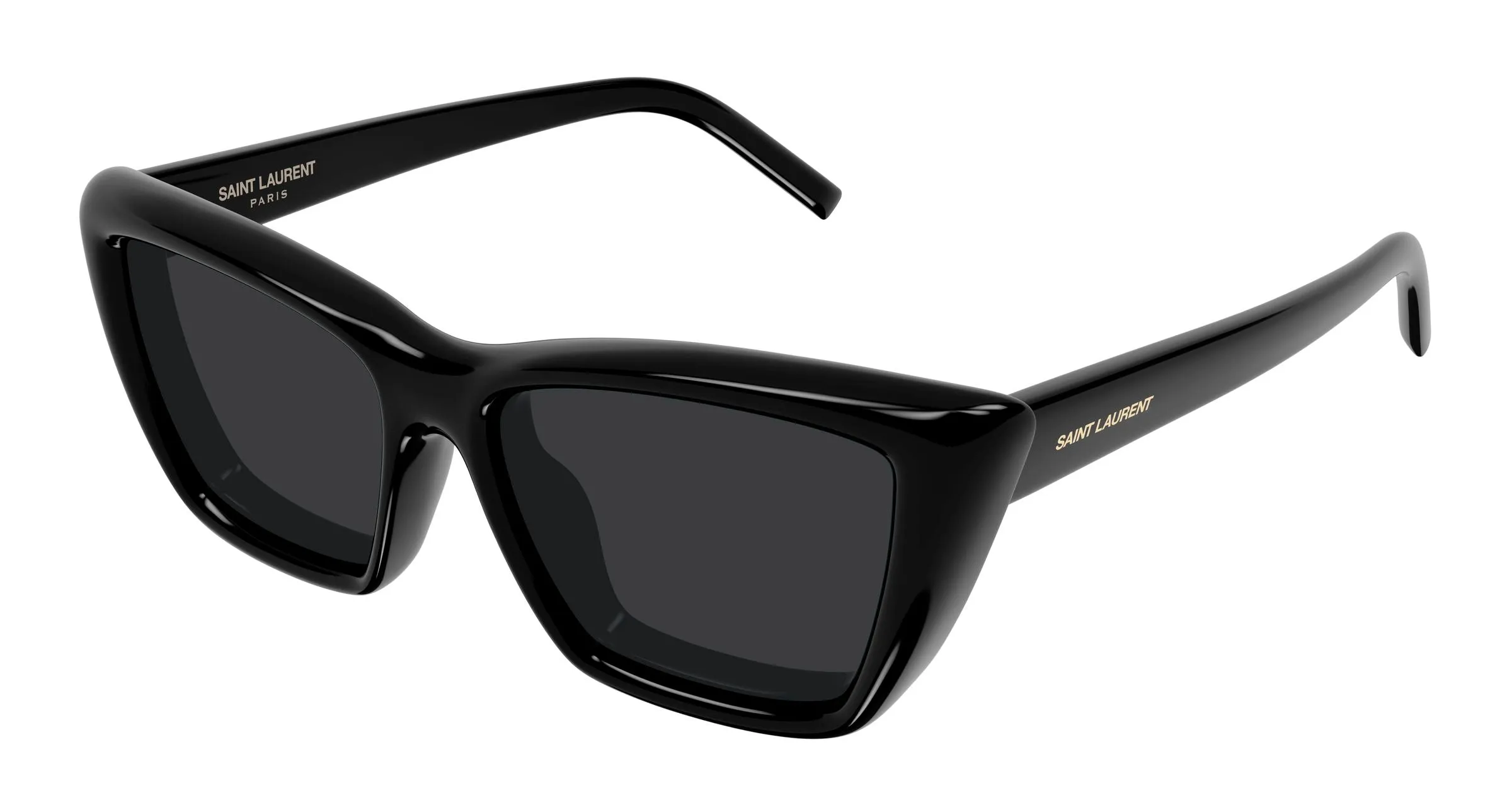 SAINT LAURENT SL 276 MICA PLUMP 001 Occhiali da sole Bio-iniettato Nero Nero Cat Eye - immagine 1